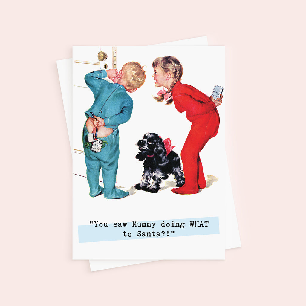 Retro Rude Christmas Card Pack