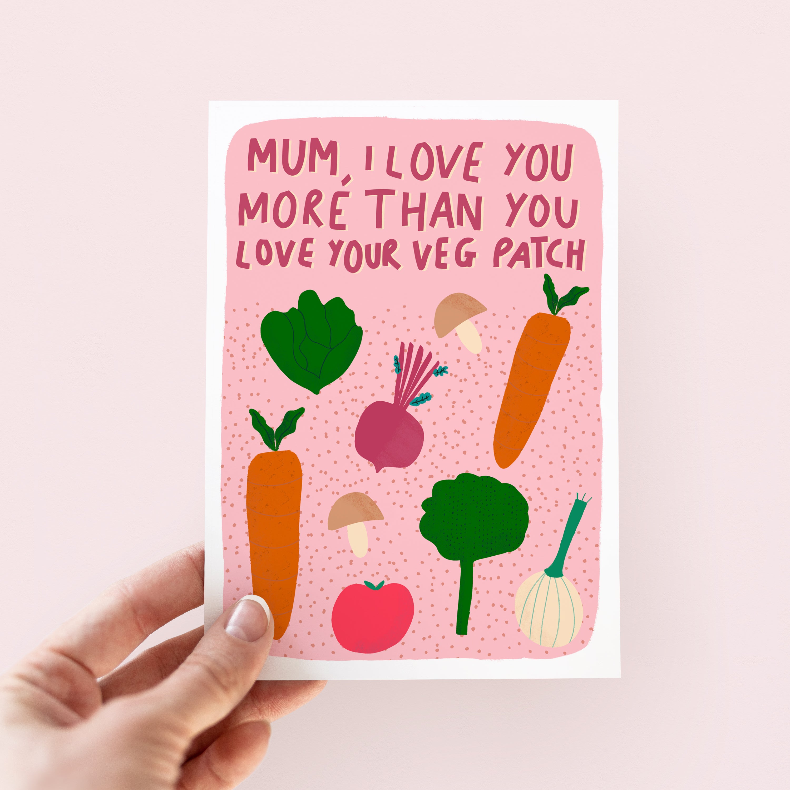 Gardening Card For Mum - Veg Patch