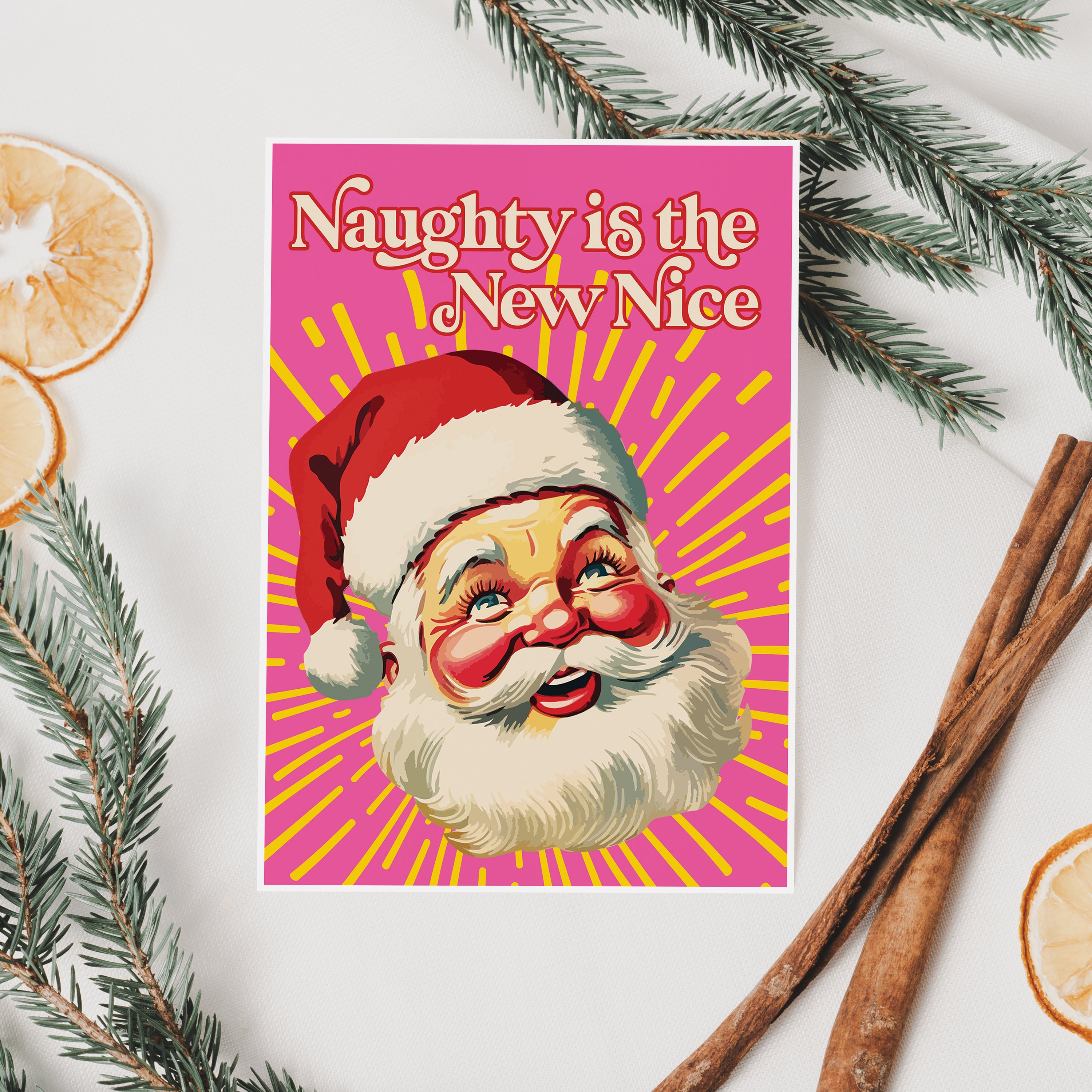 Naughty Is The New Nice Funny Christmas Card