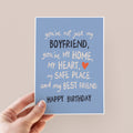 Not Just My Boyfriend Sentimental Birthday Card
