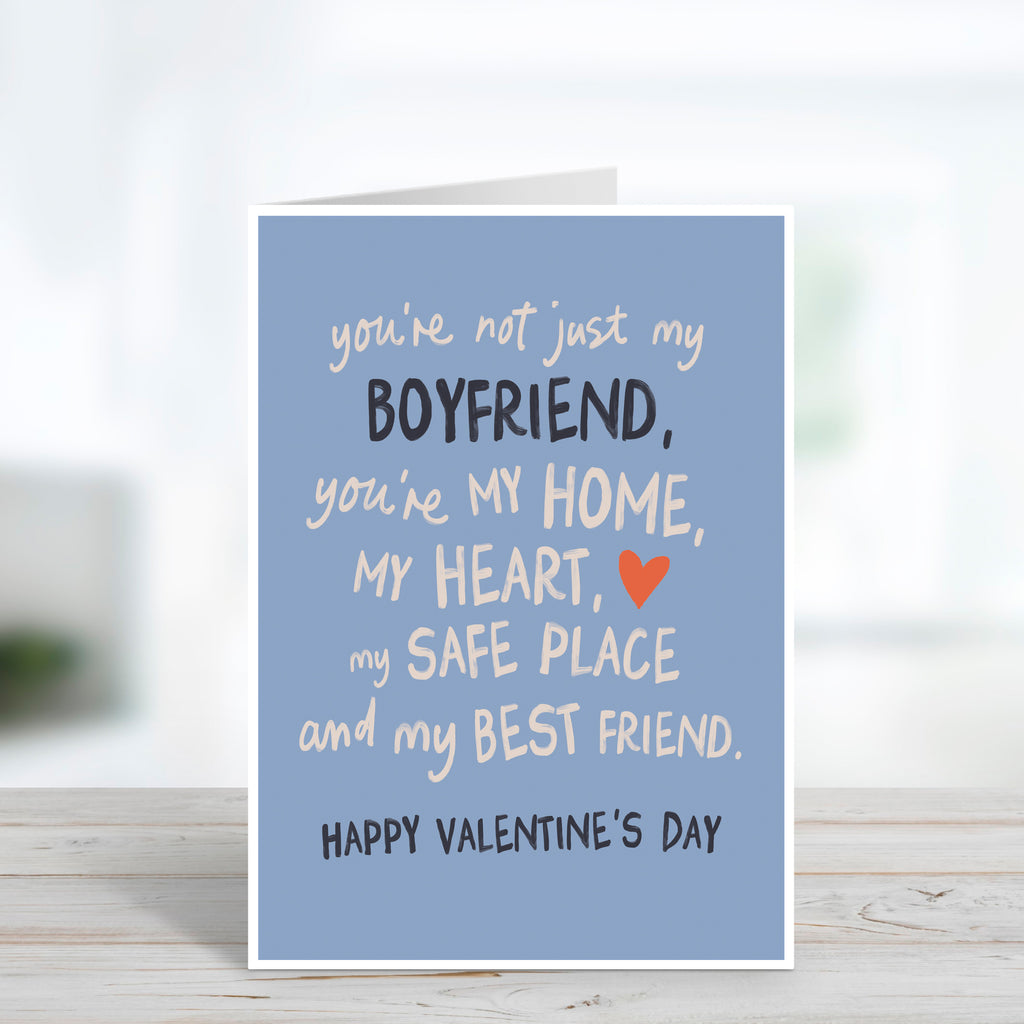 Not Just My Boyfriend Sentimental Valentine's Day Card