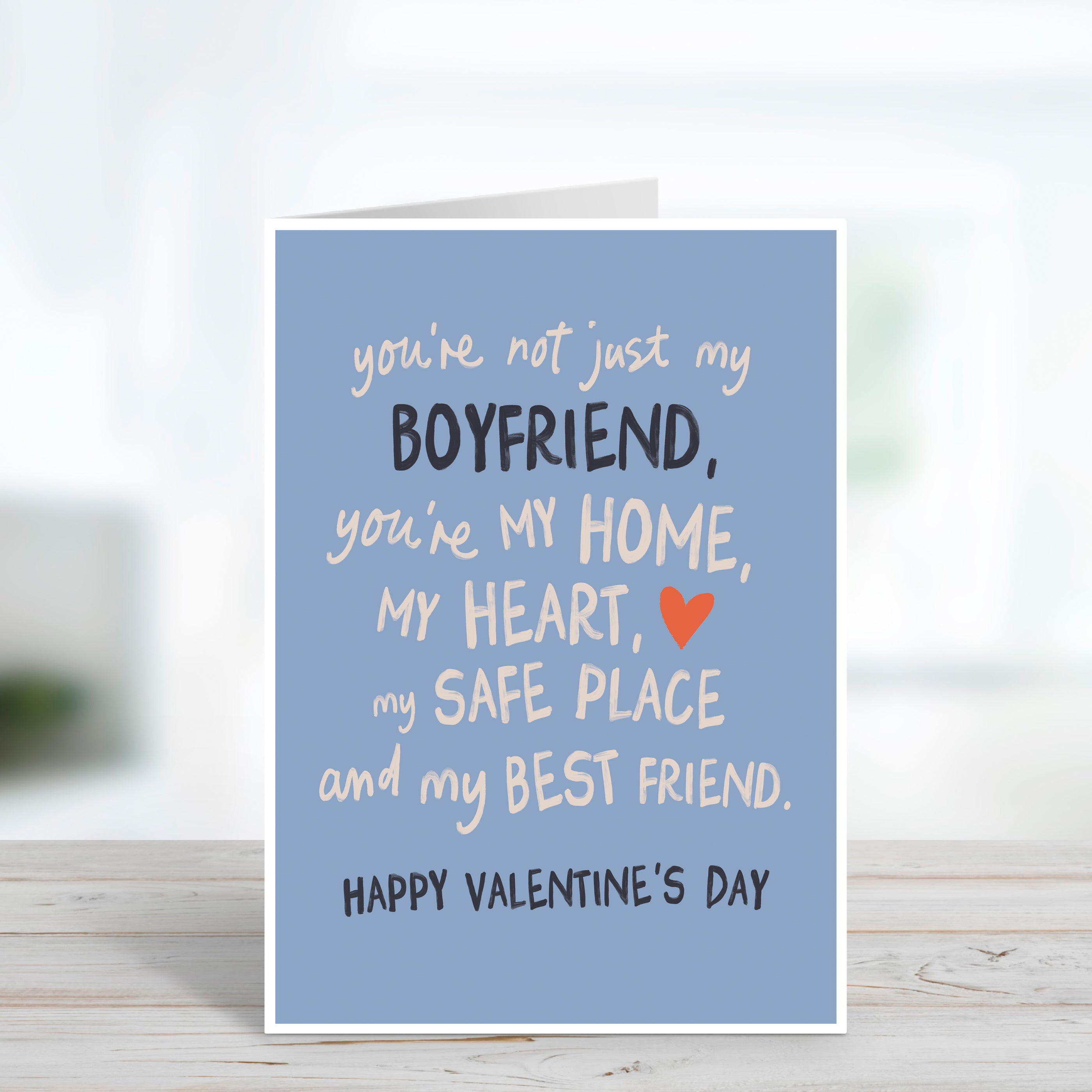 Not Just My Boyfriend Sentimental Valentine's Day Card