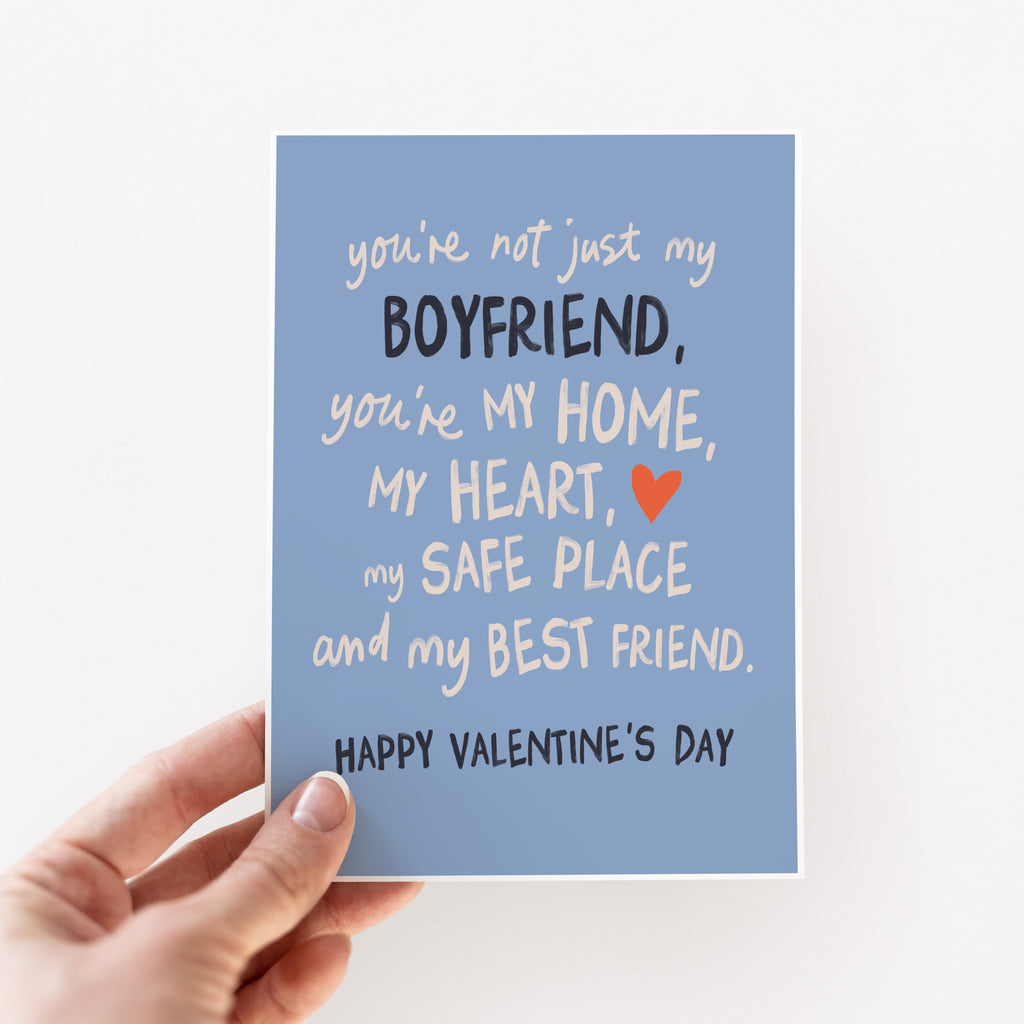 Not Just My Boyfriend Sentimental Valentine's Day Card