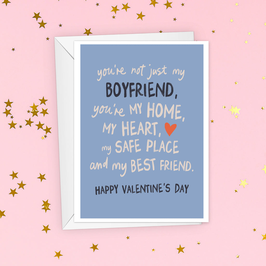 Not Just My Boyfriend Sentimental Valentine's Day Card