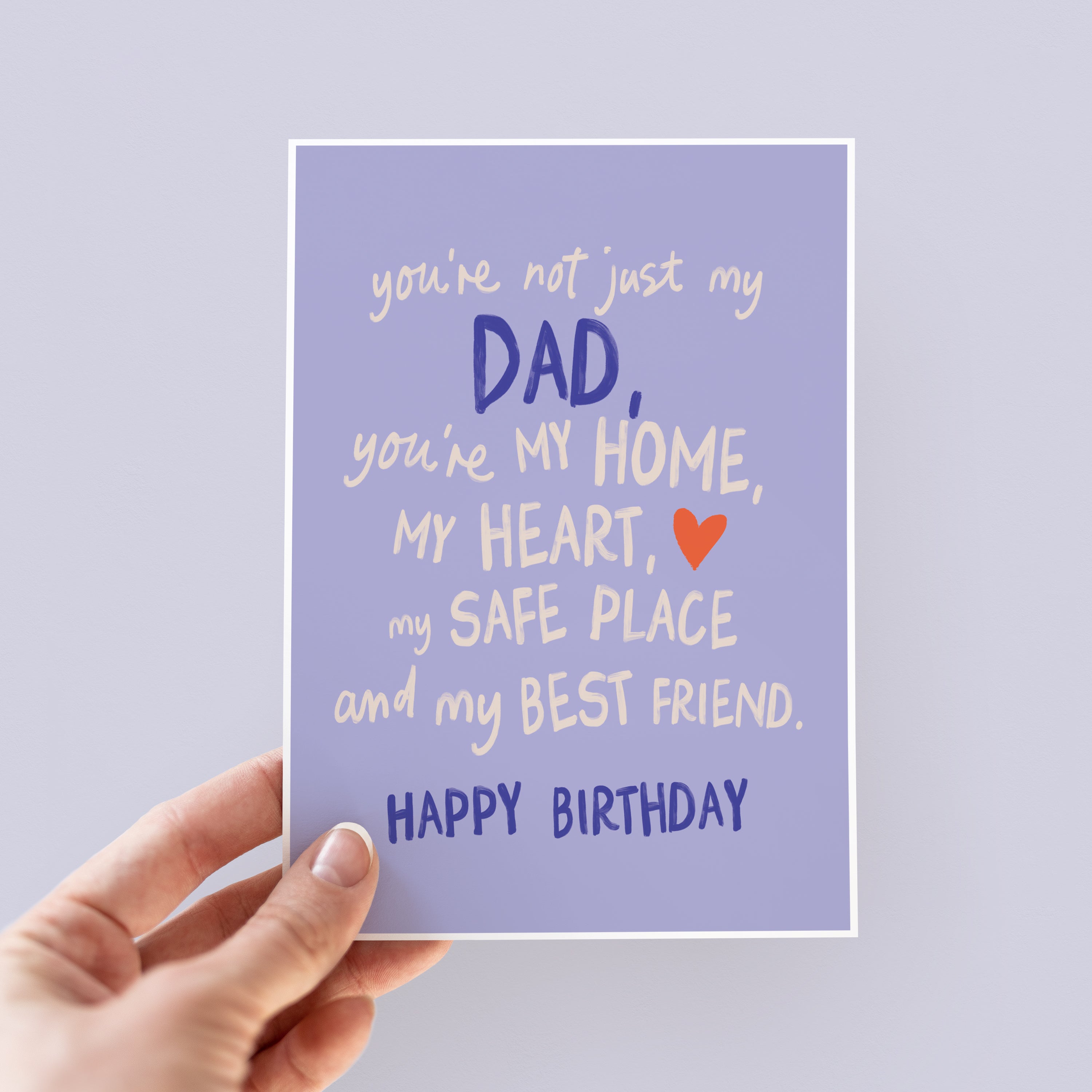 Not Just My Dad Sentimental Birthday Card