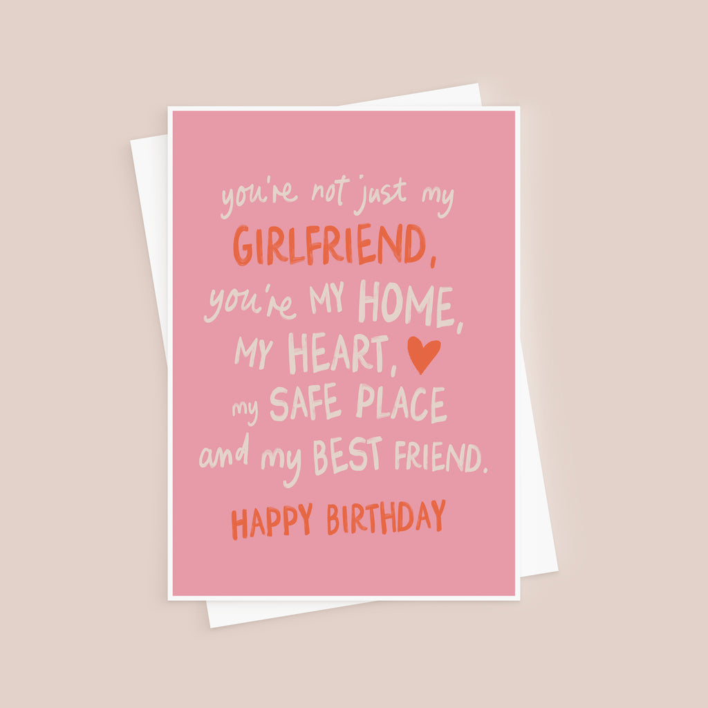 Not Just My Girlfriend Sentimental Birthday Card