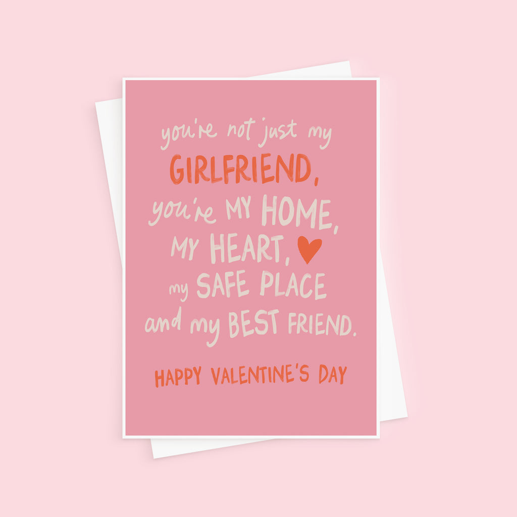 Not Just My Girlfriend Sentimental Valentine's Day Card