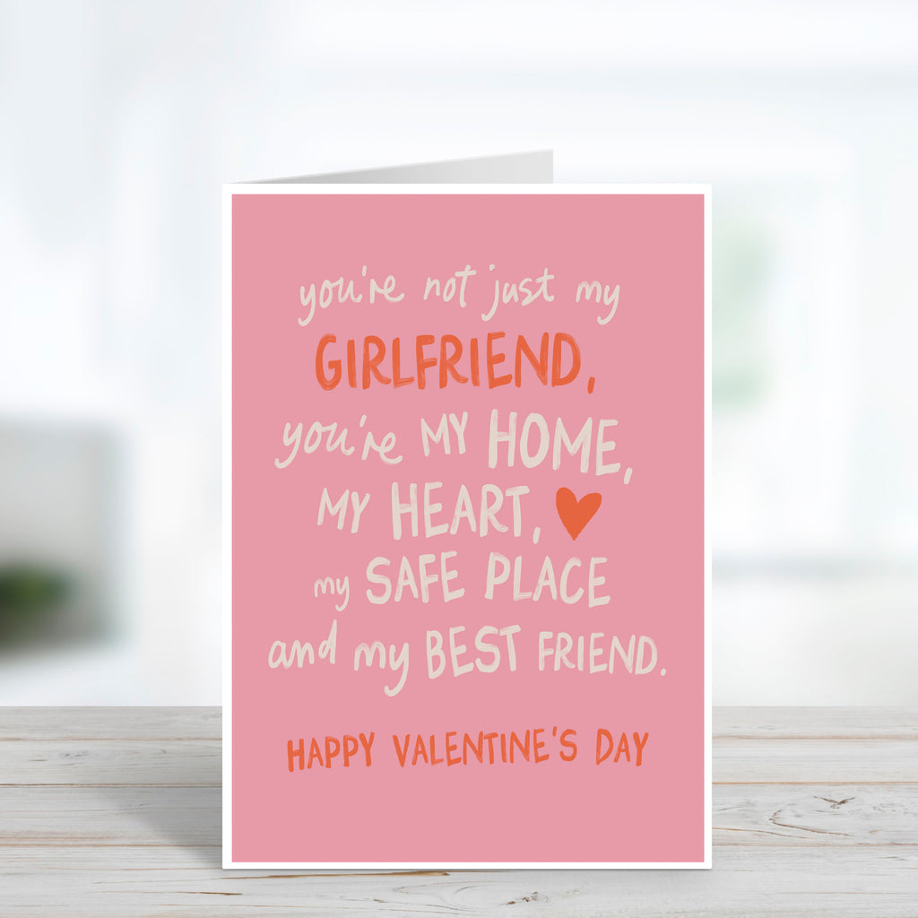 Not Just My Girlfriend Sentimental Valentine's Day Card
