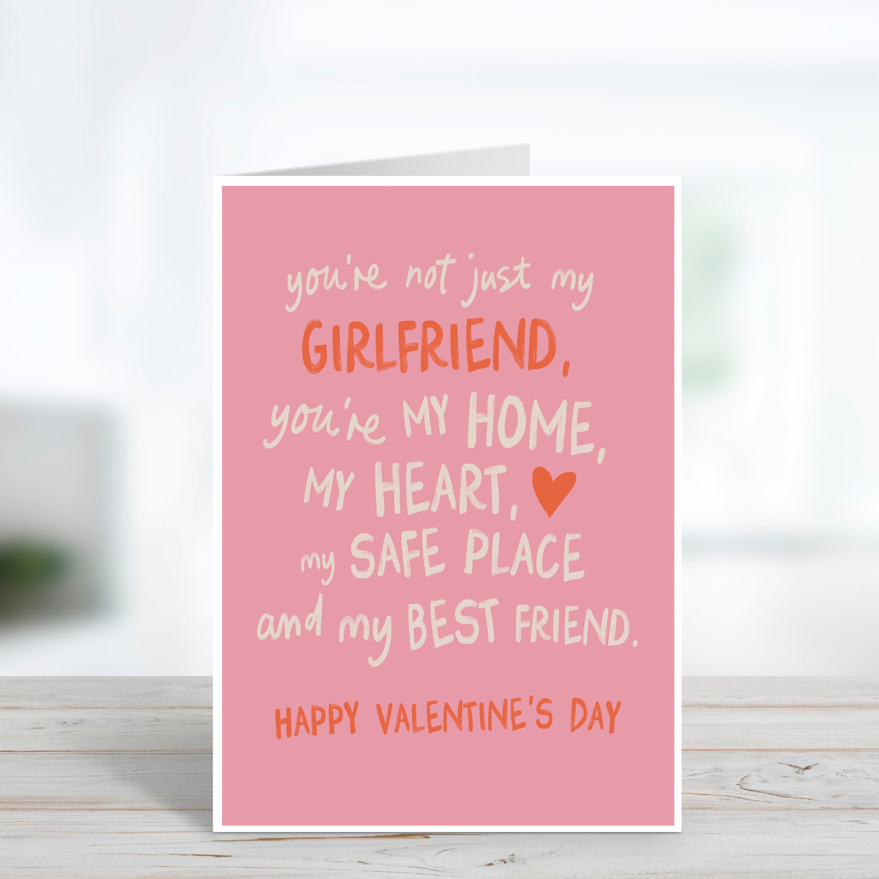 Not Just My Girlfriend Sentimental Valentine's Day Card