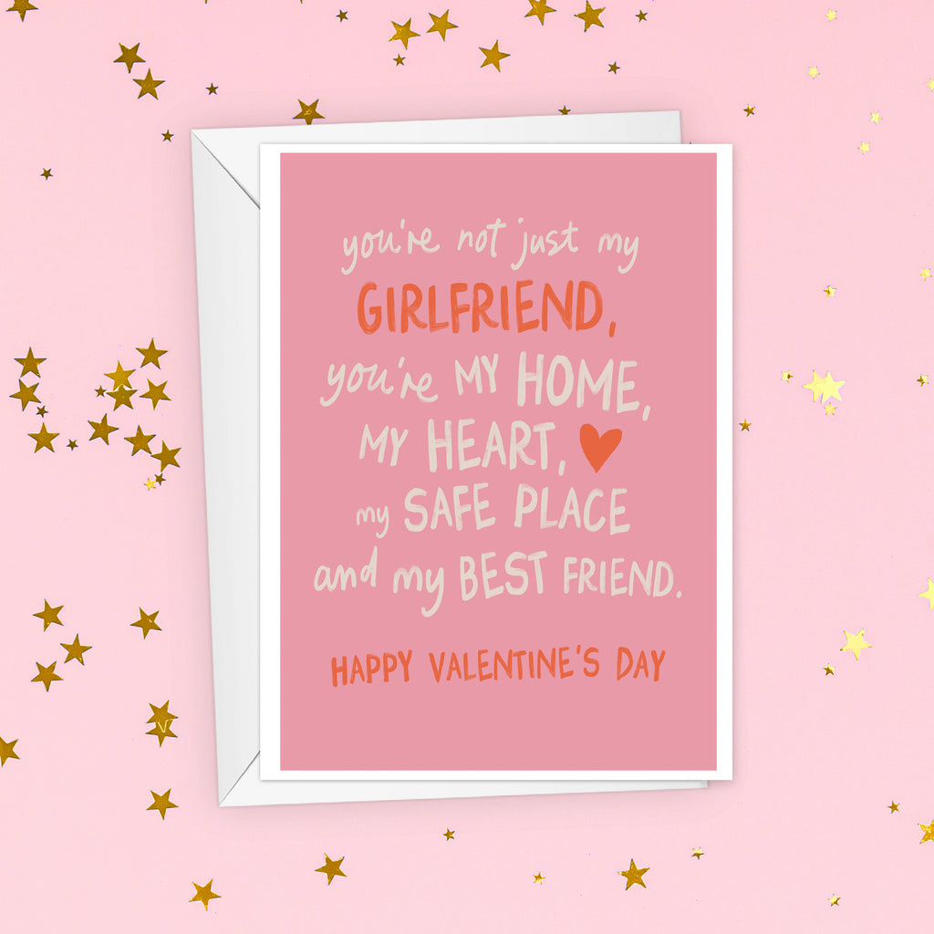 Not Just My Girlfriend Sentimental Valentine's Day Card