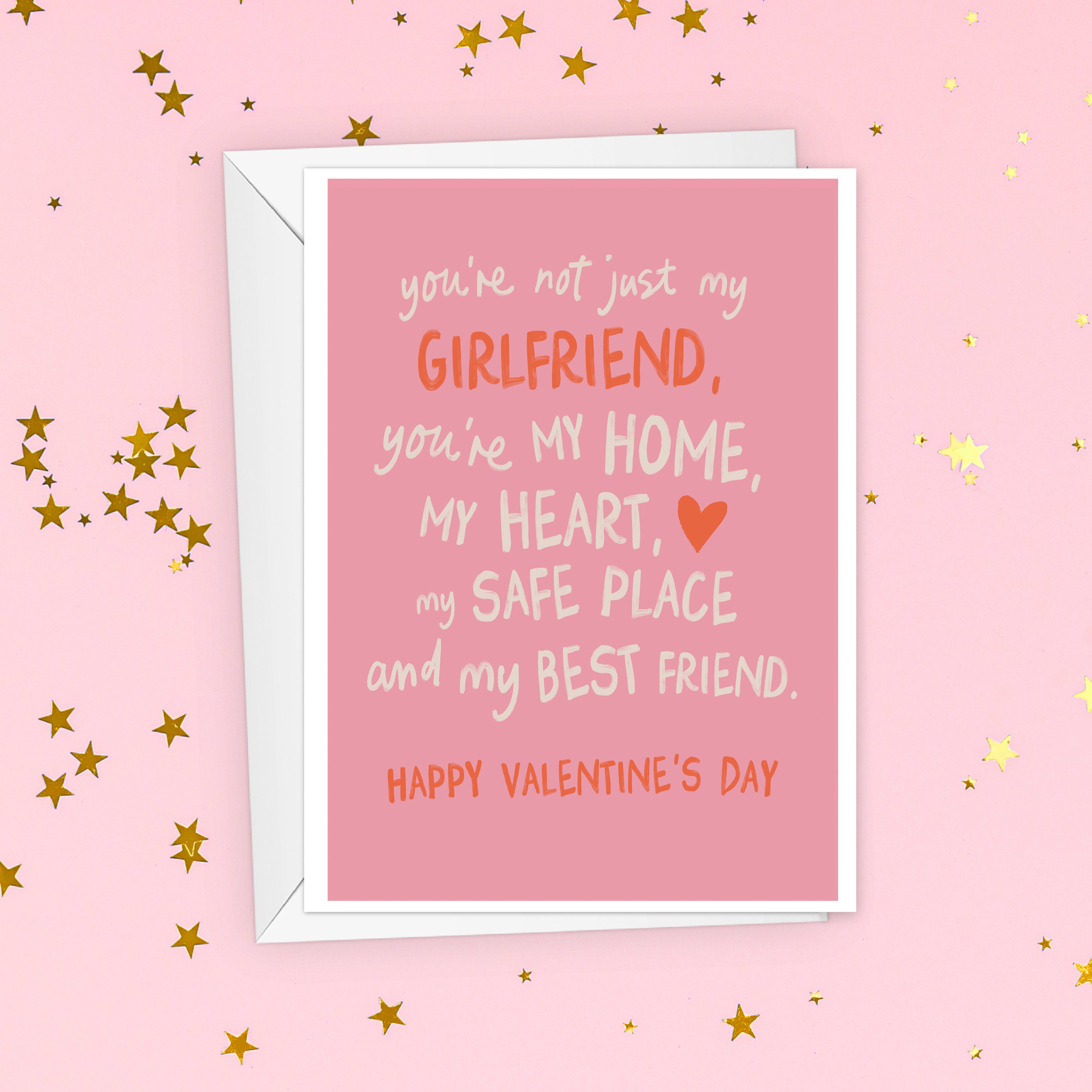 Not Just My Girlfriend Sentimental Valentine's Day Card