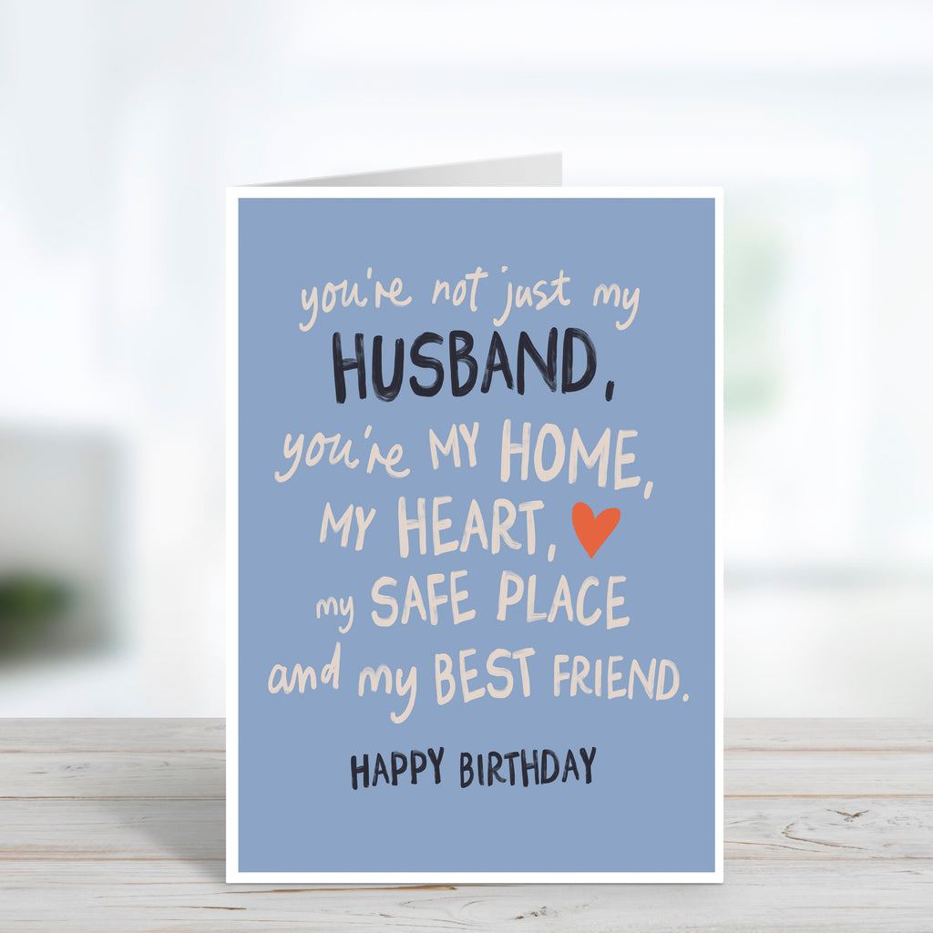 Not Just My Husband Sentimental Birthday Card