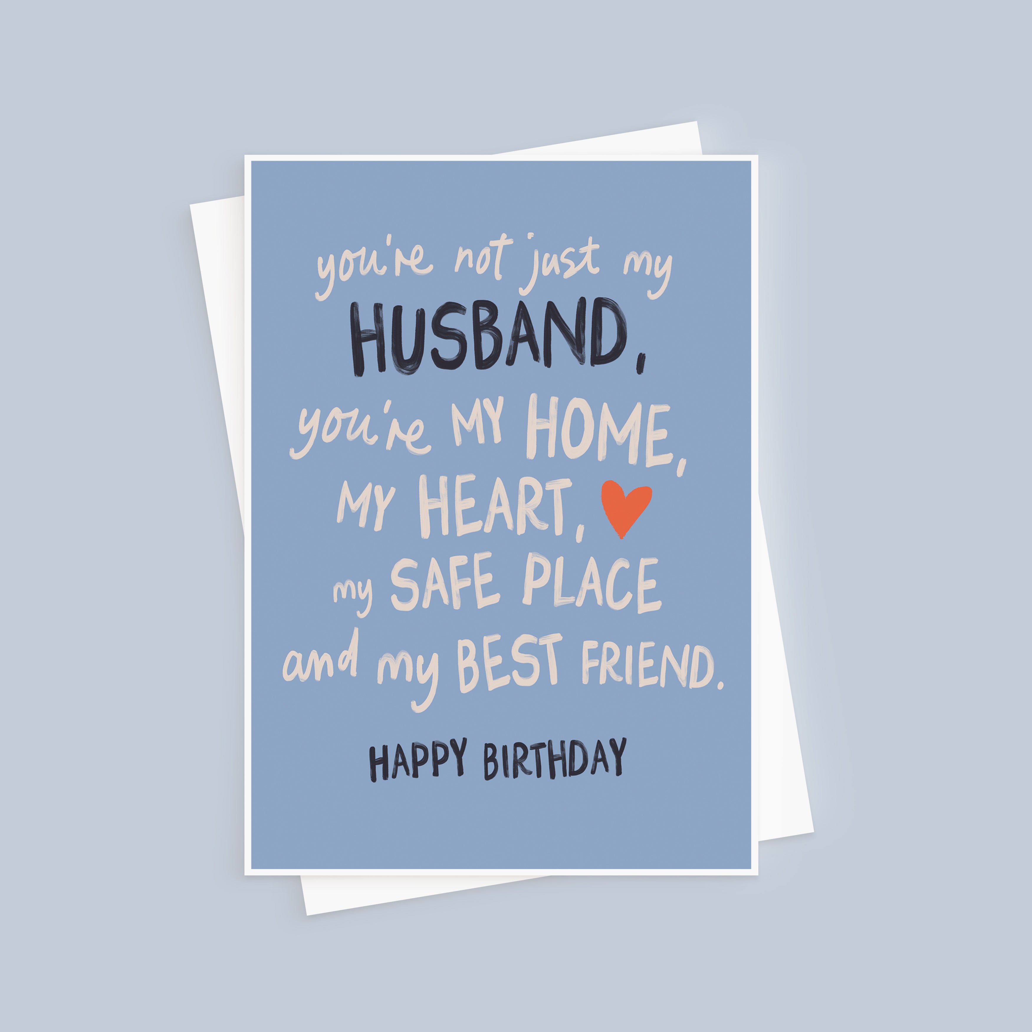 Not Just My Husband Sentimental Birthday Card