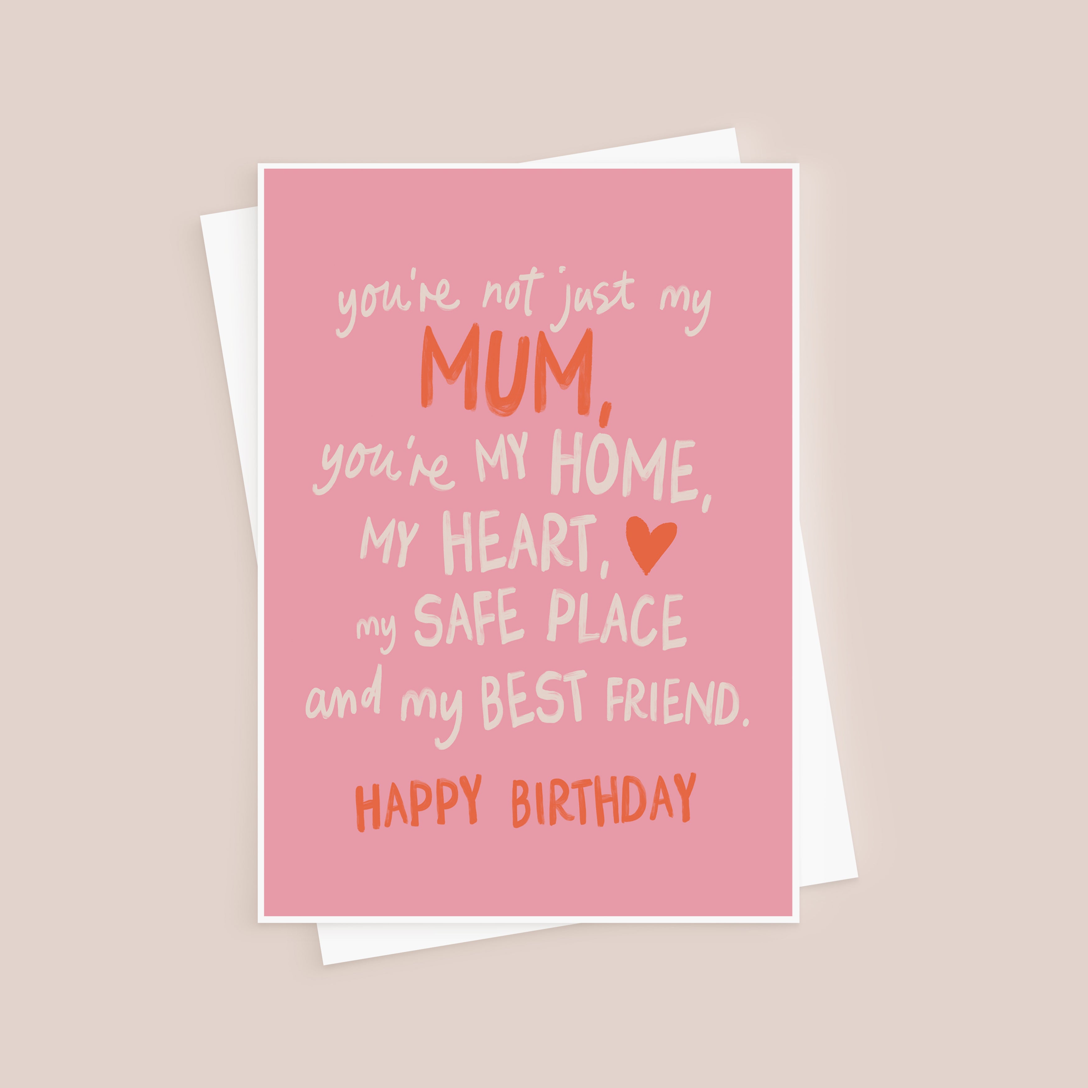 Not Just My Mum Sentimental Birthday Card