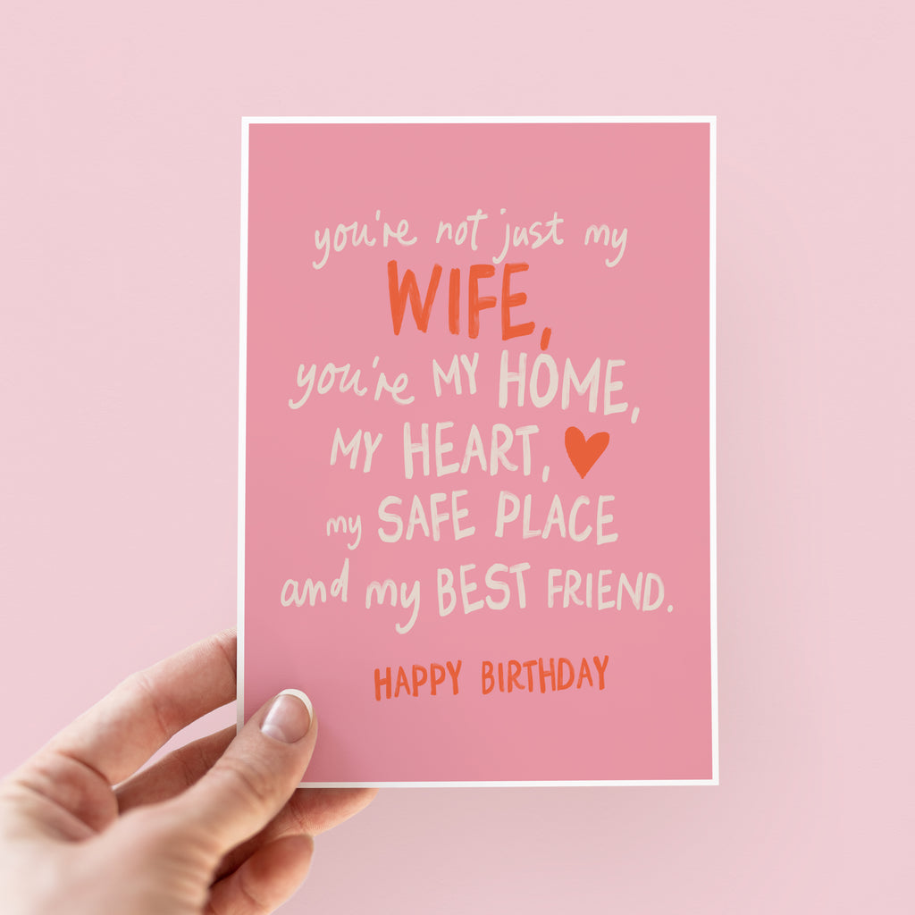 Not Just My Wife Sentimental Birthday Card