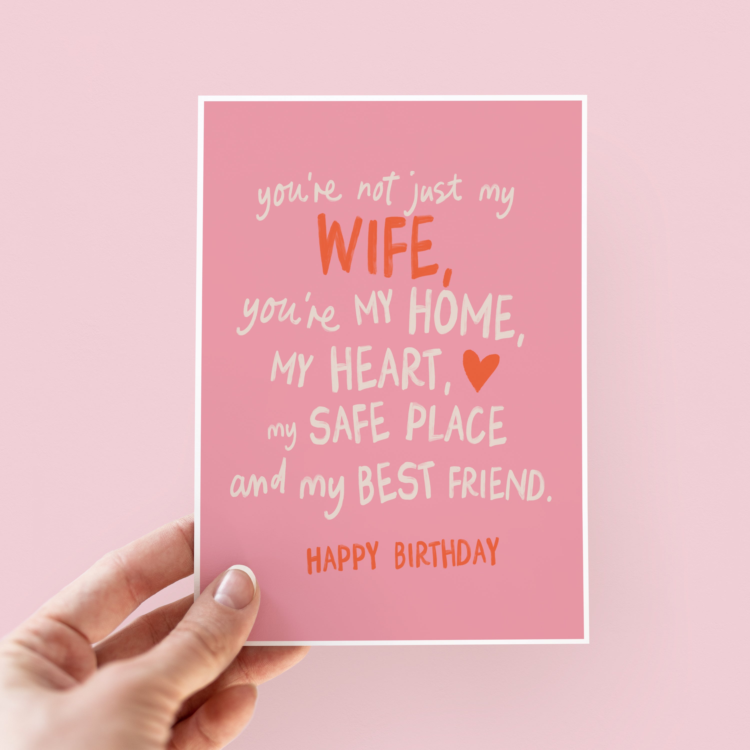 Not Just My Wife Sentimental Birthday Card