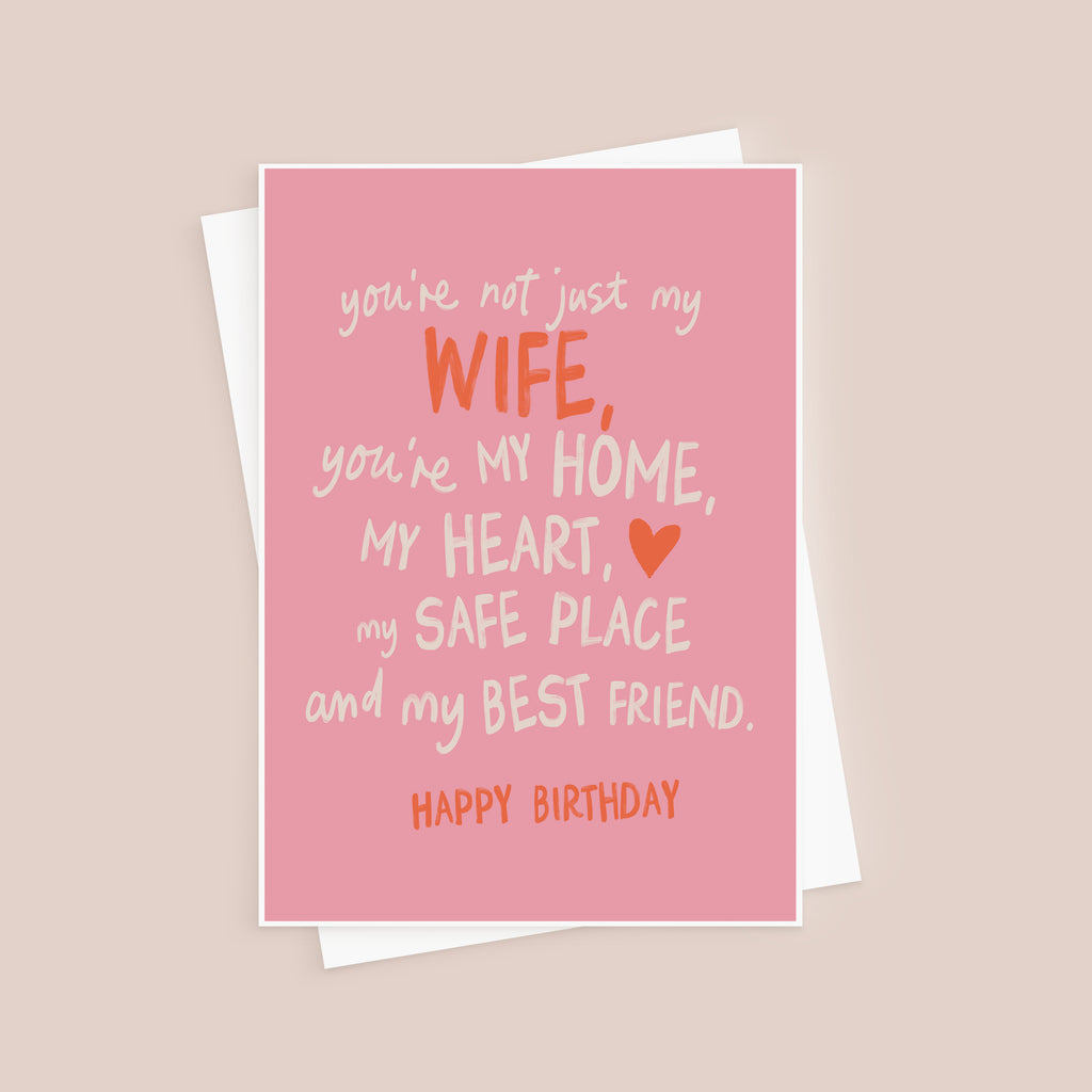 Not Just My Wife Sentimental Birthday Card