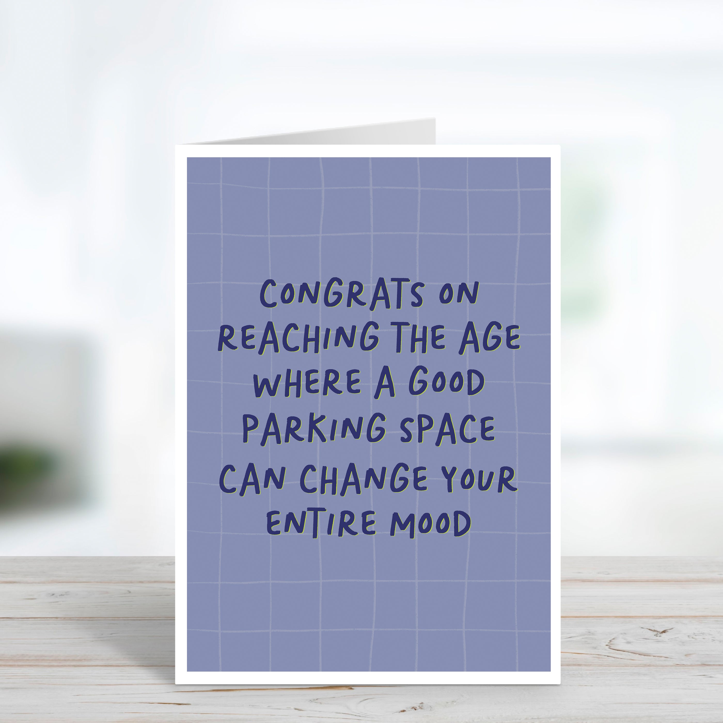 Funny Parking Space Getting Older Birthday Card