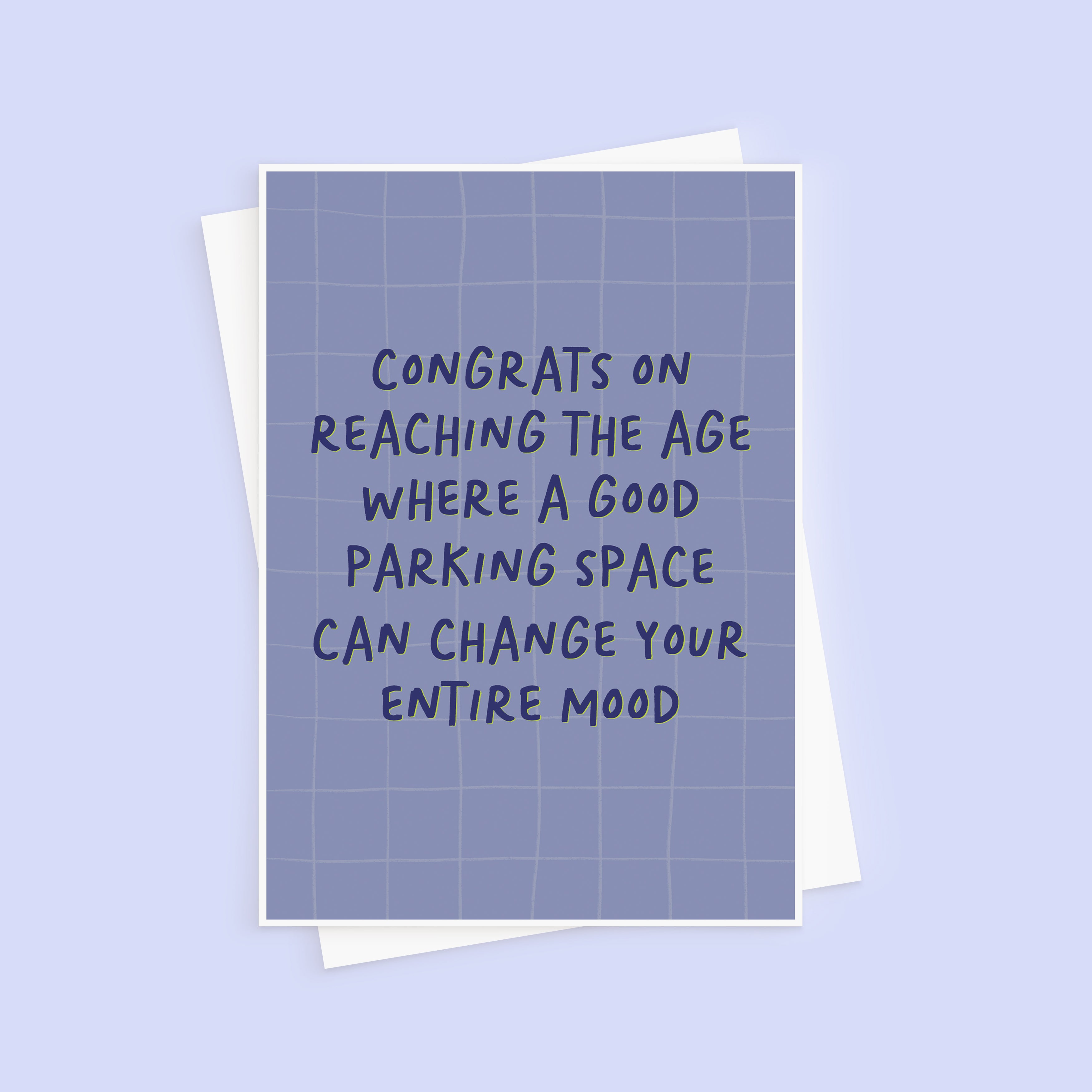 Funny Parking Space Getting Older Birthday Card