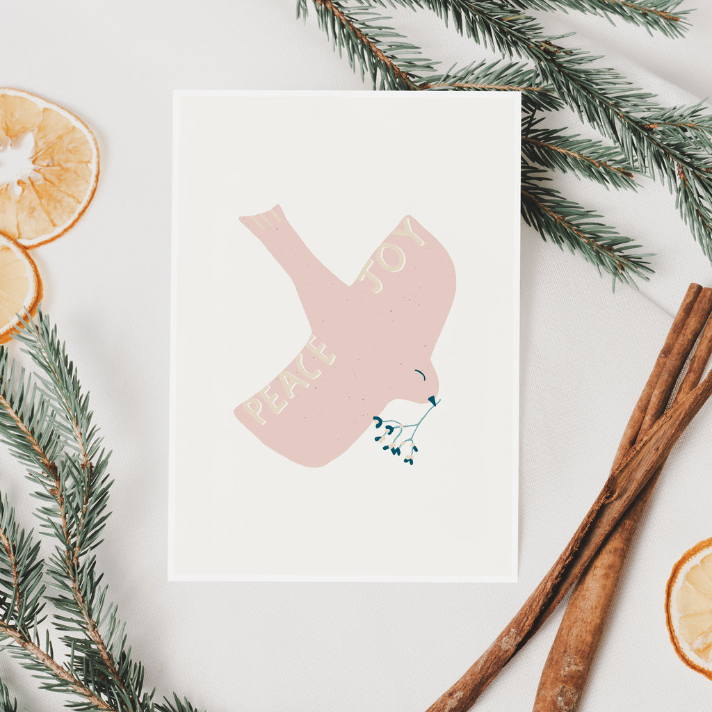 Peace And Joy Christmas Card