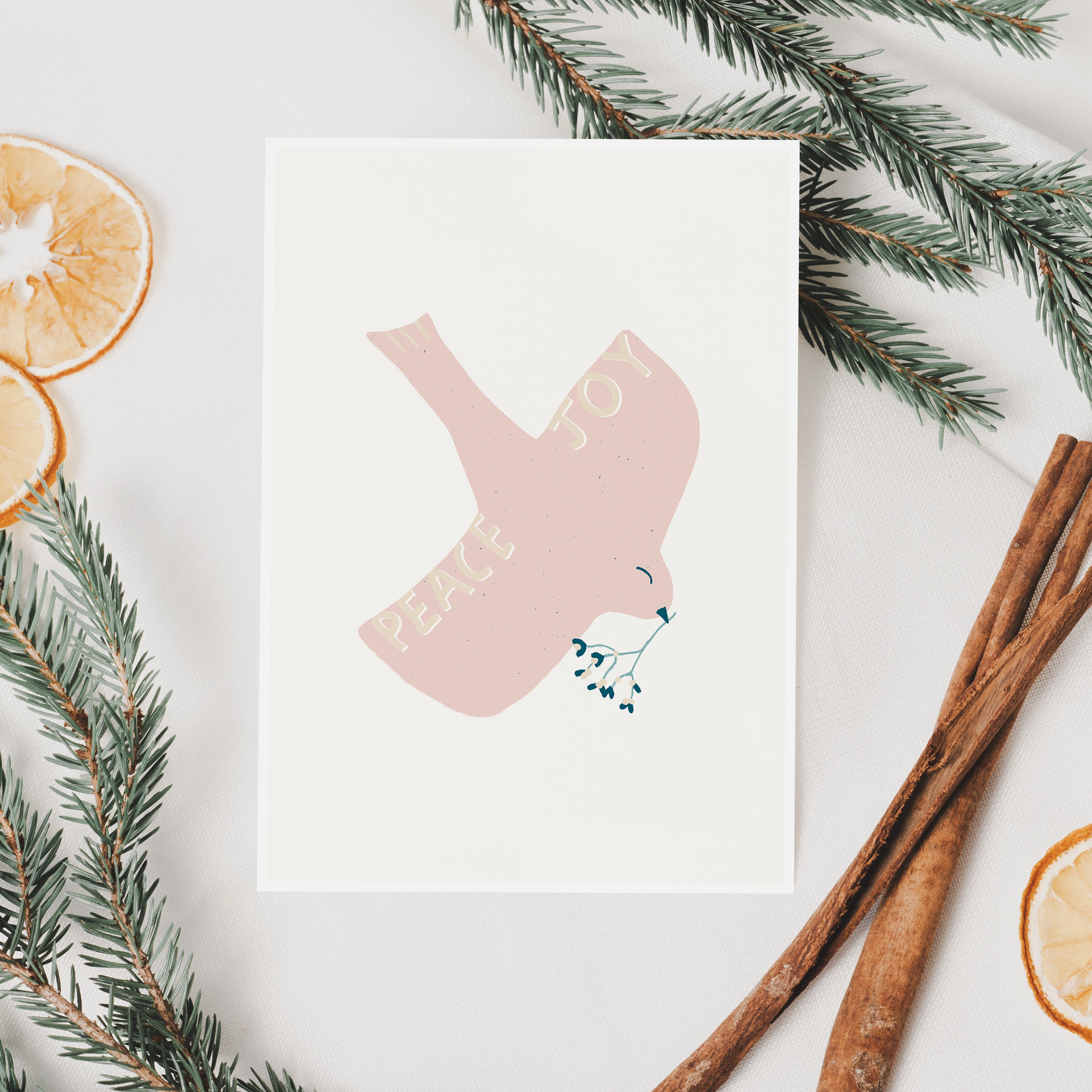 Peace And Joy Christmas Card