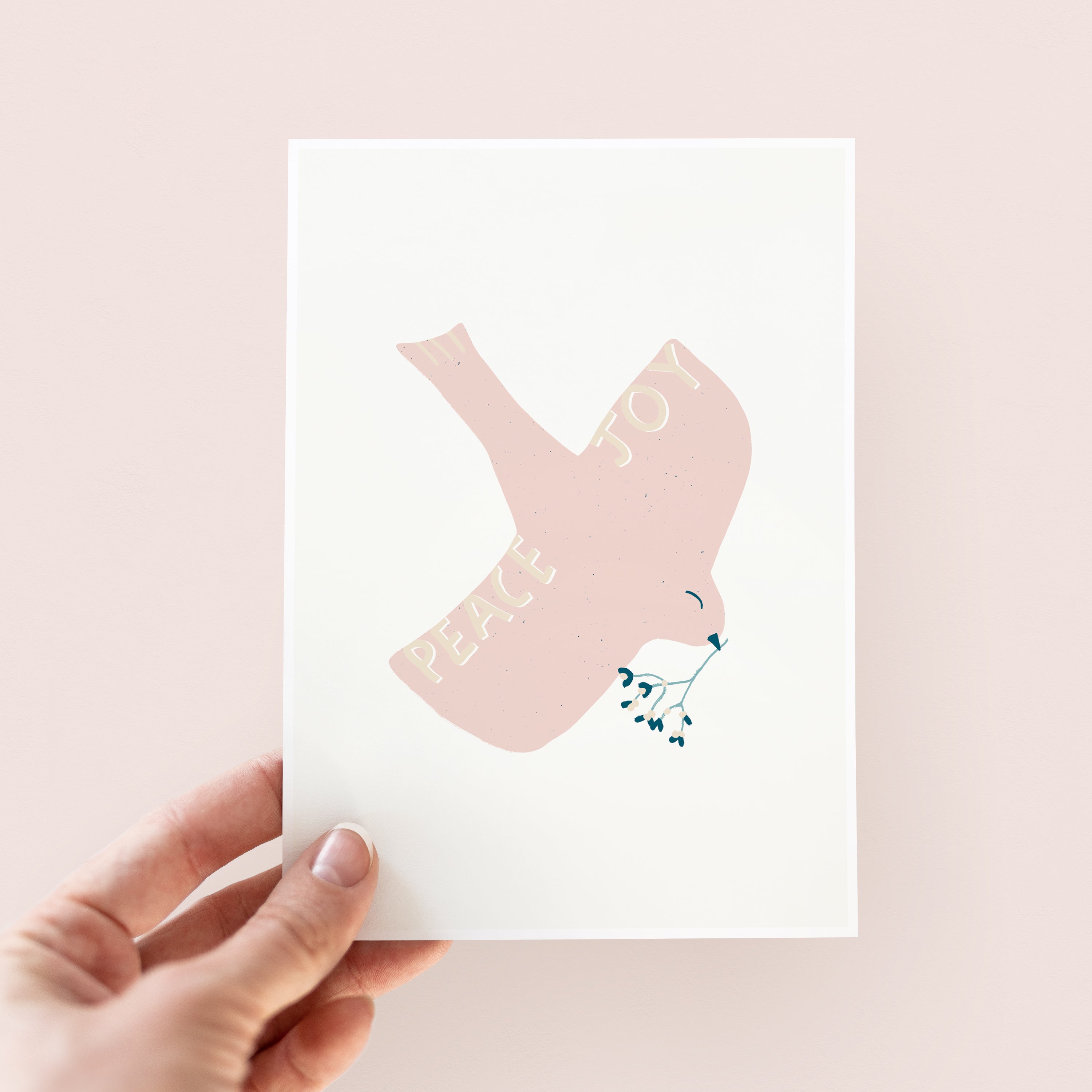 Peace And Joy Christmas Card