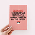 Funny Pokemon Pension Birthday Card