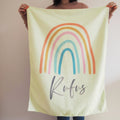Personalised Rainbow Baby Blanket