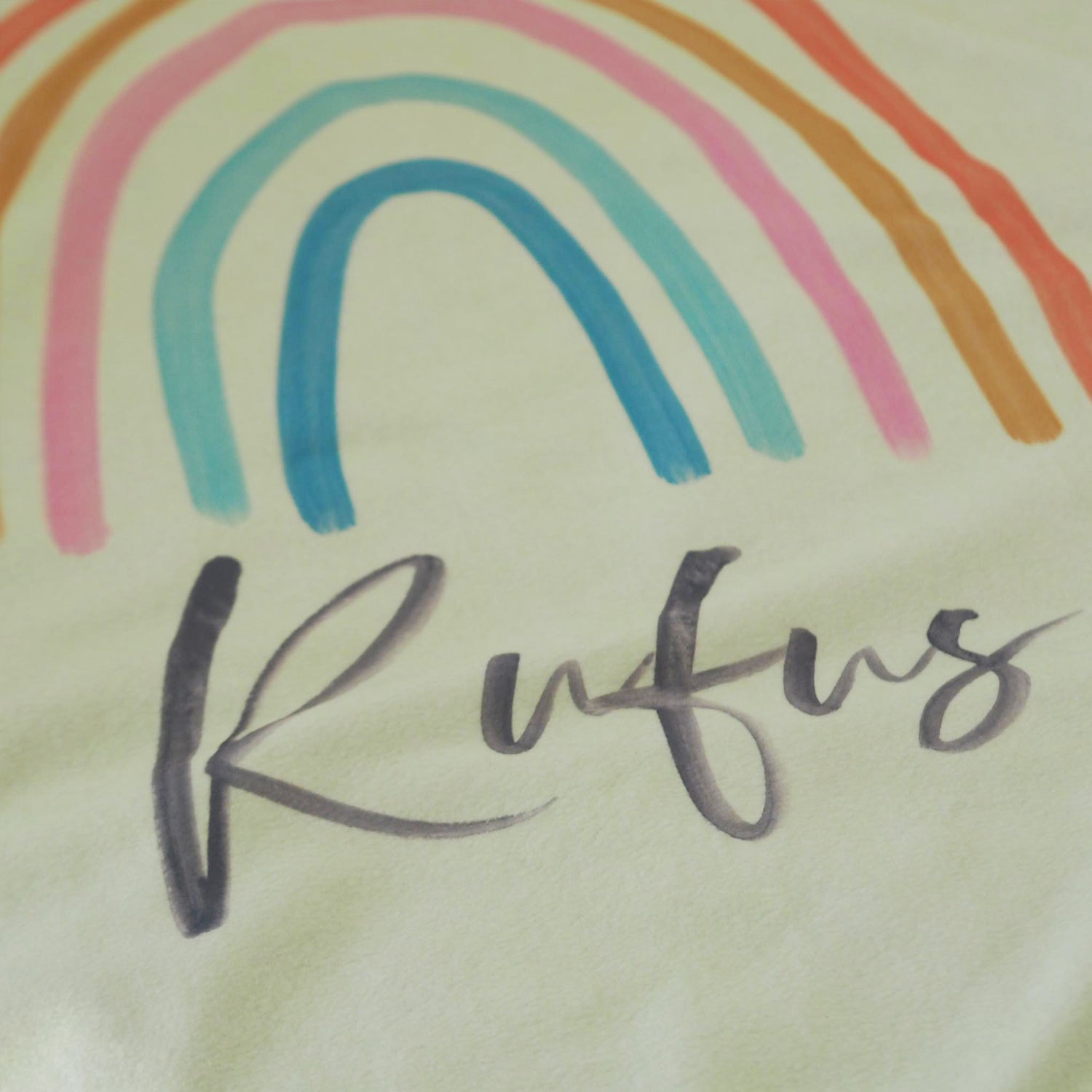 Personalised Rainbow Baby Blanket