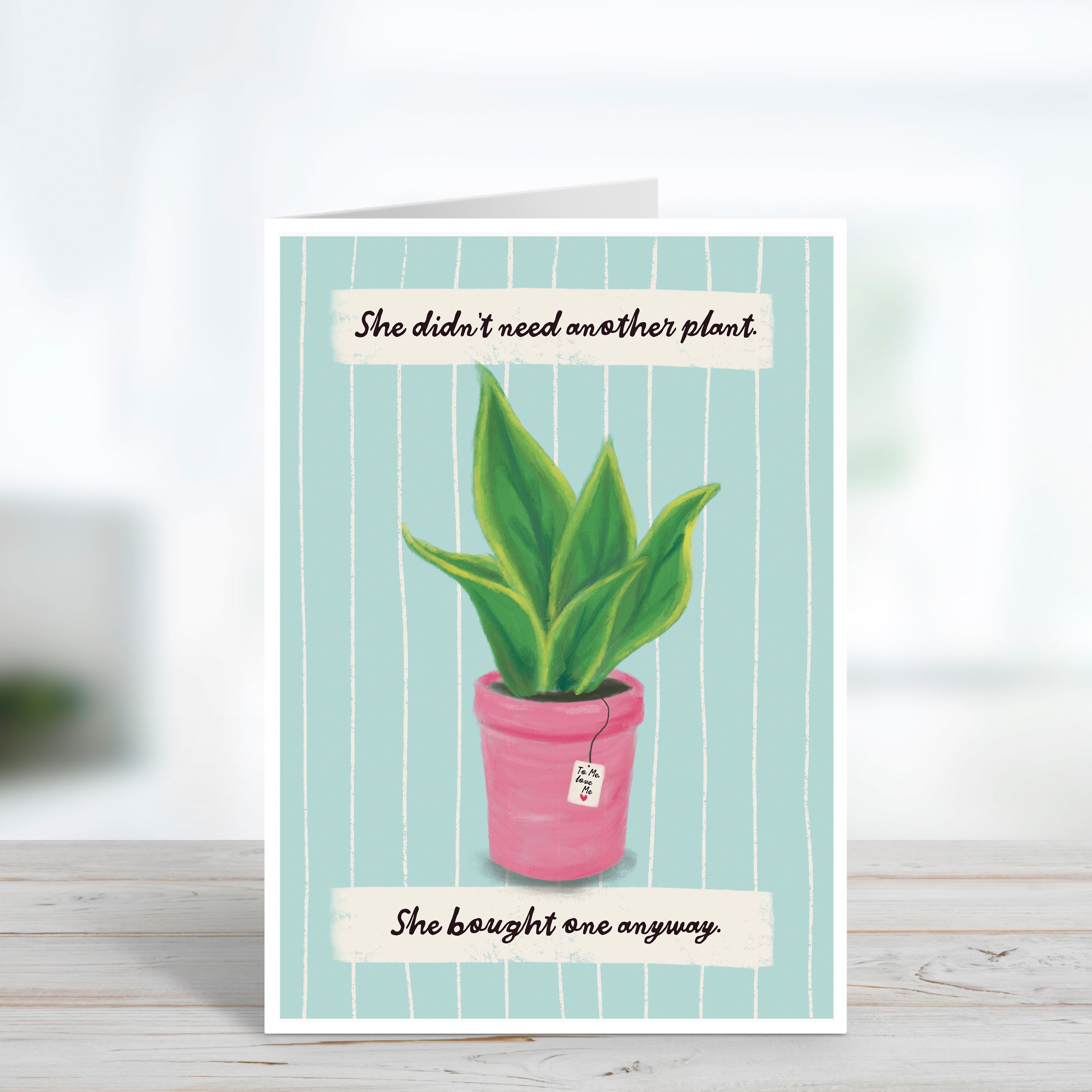 Funny New Plant Birthday Card For Her