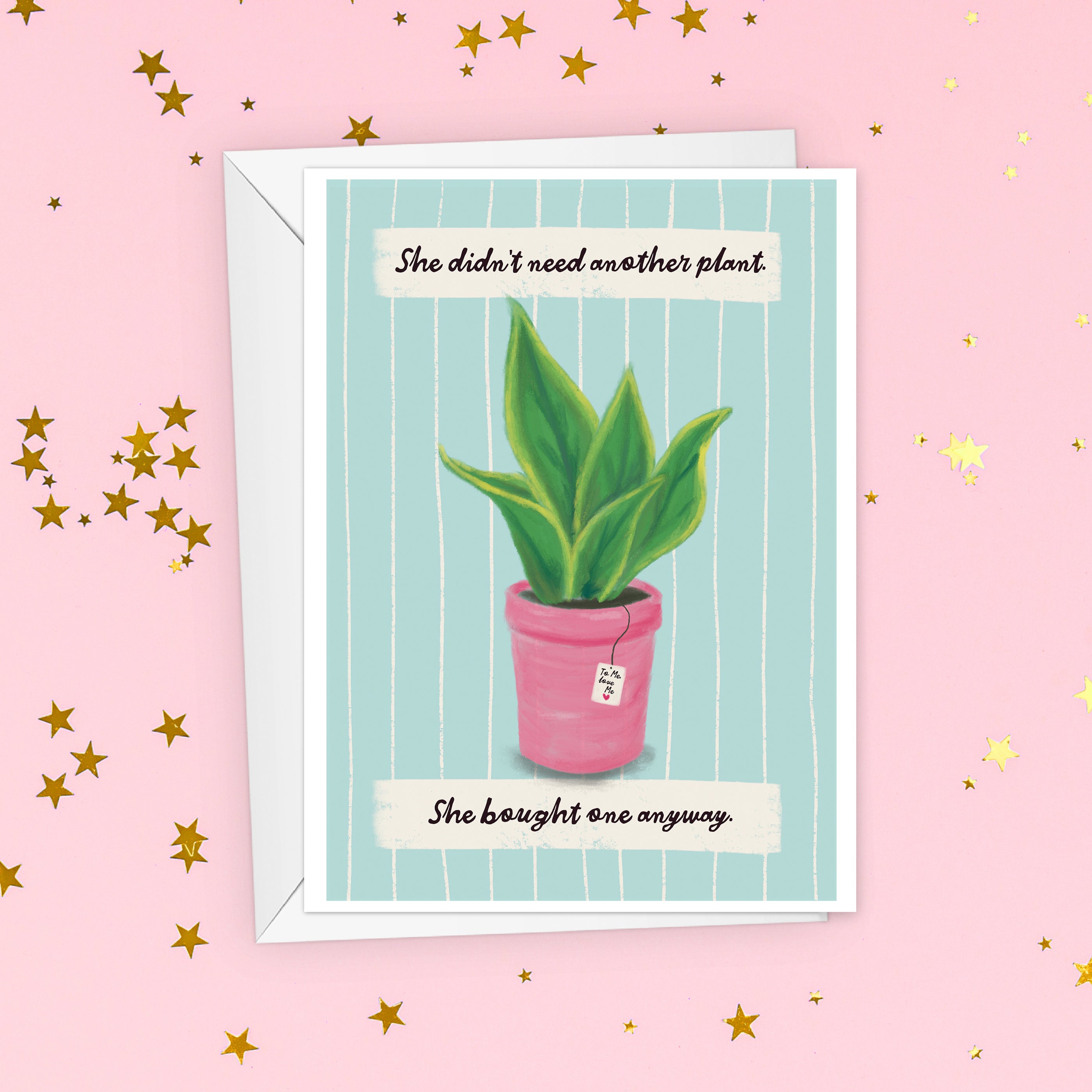 Funny New Plant Birthday Card For Her