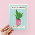 Funny New Plant Birthday Card For Her
