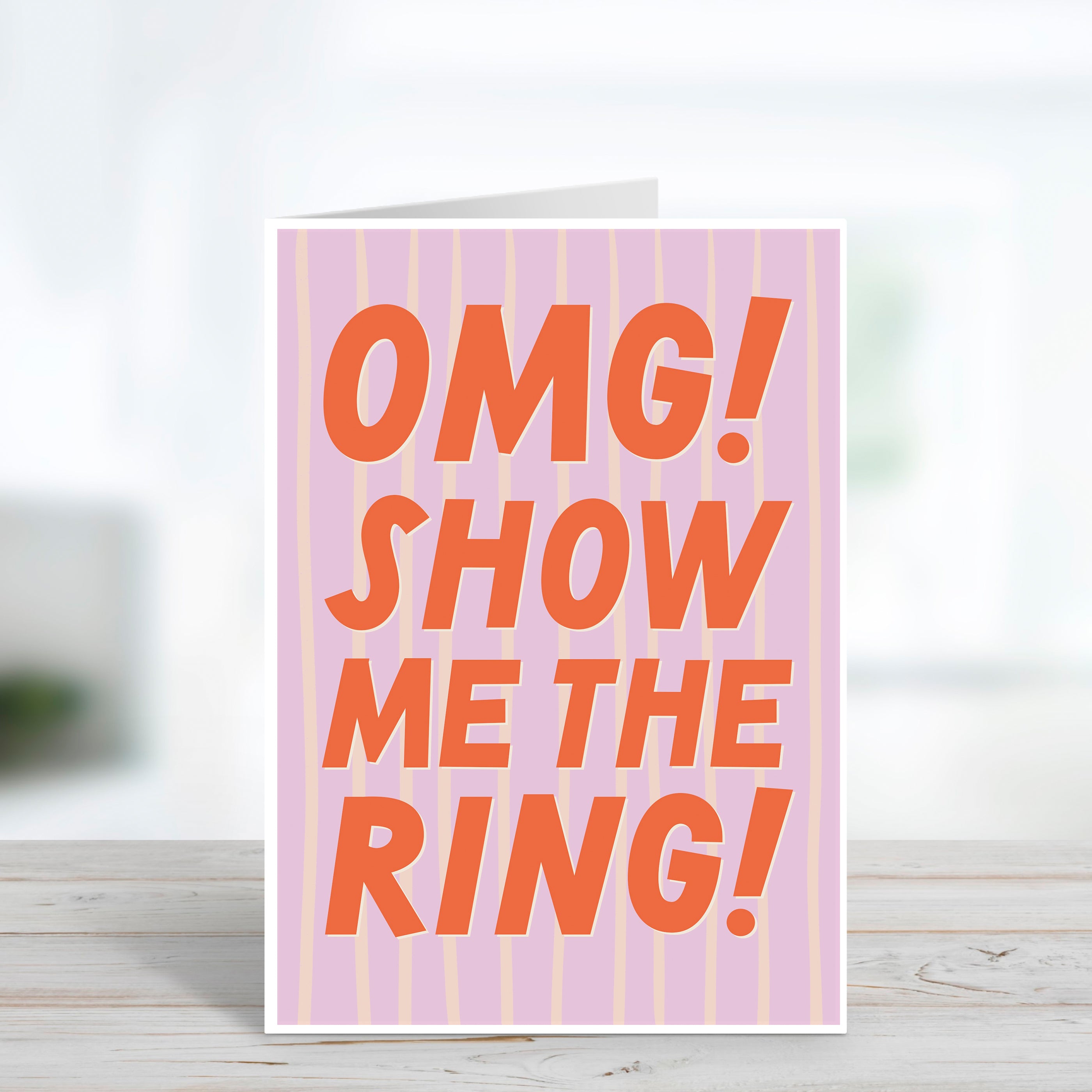Show Me The Ring Funny Engagement Card For Friend