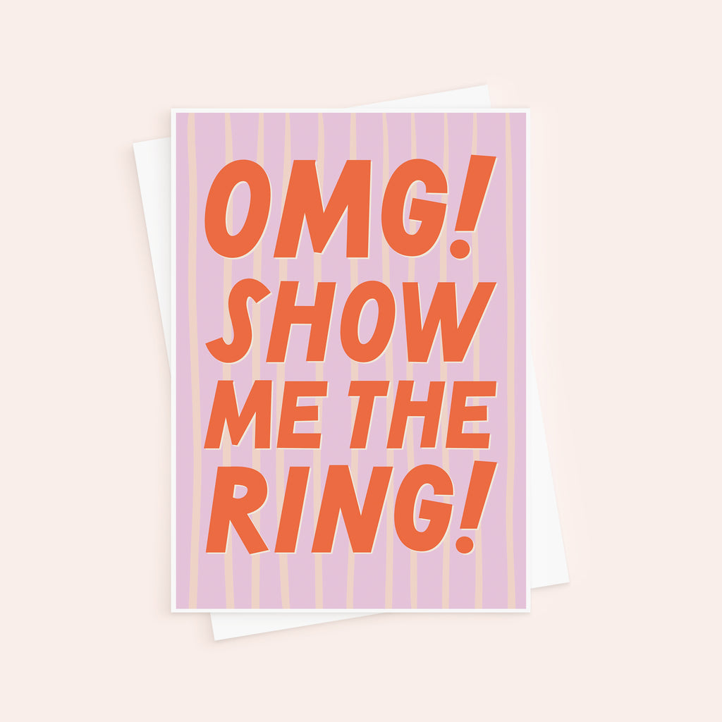 Show Me The Ring Funny Engagement Card For Friend
