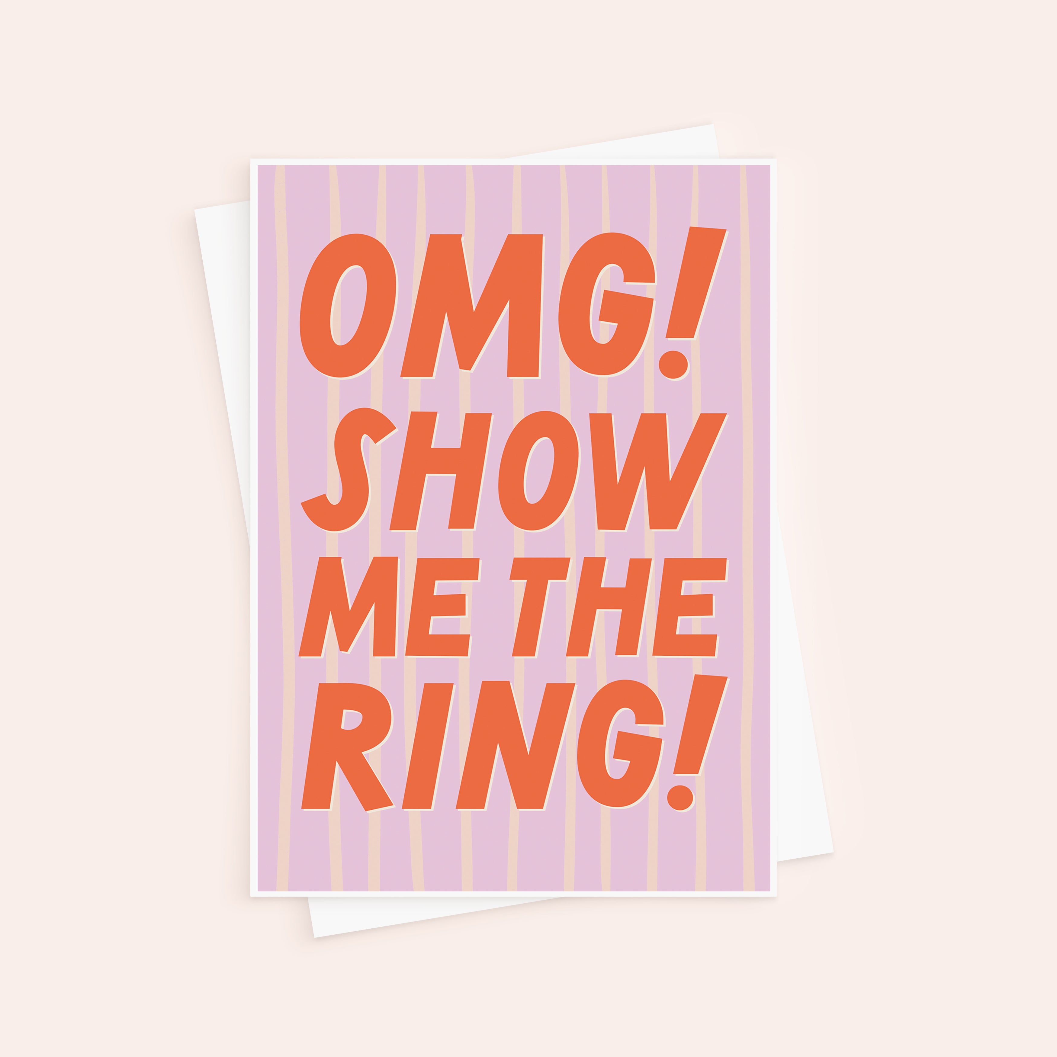 Show Me The Ring Funny Engagement Card For Friend