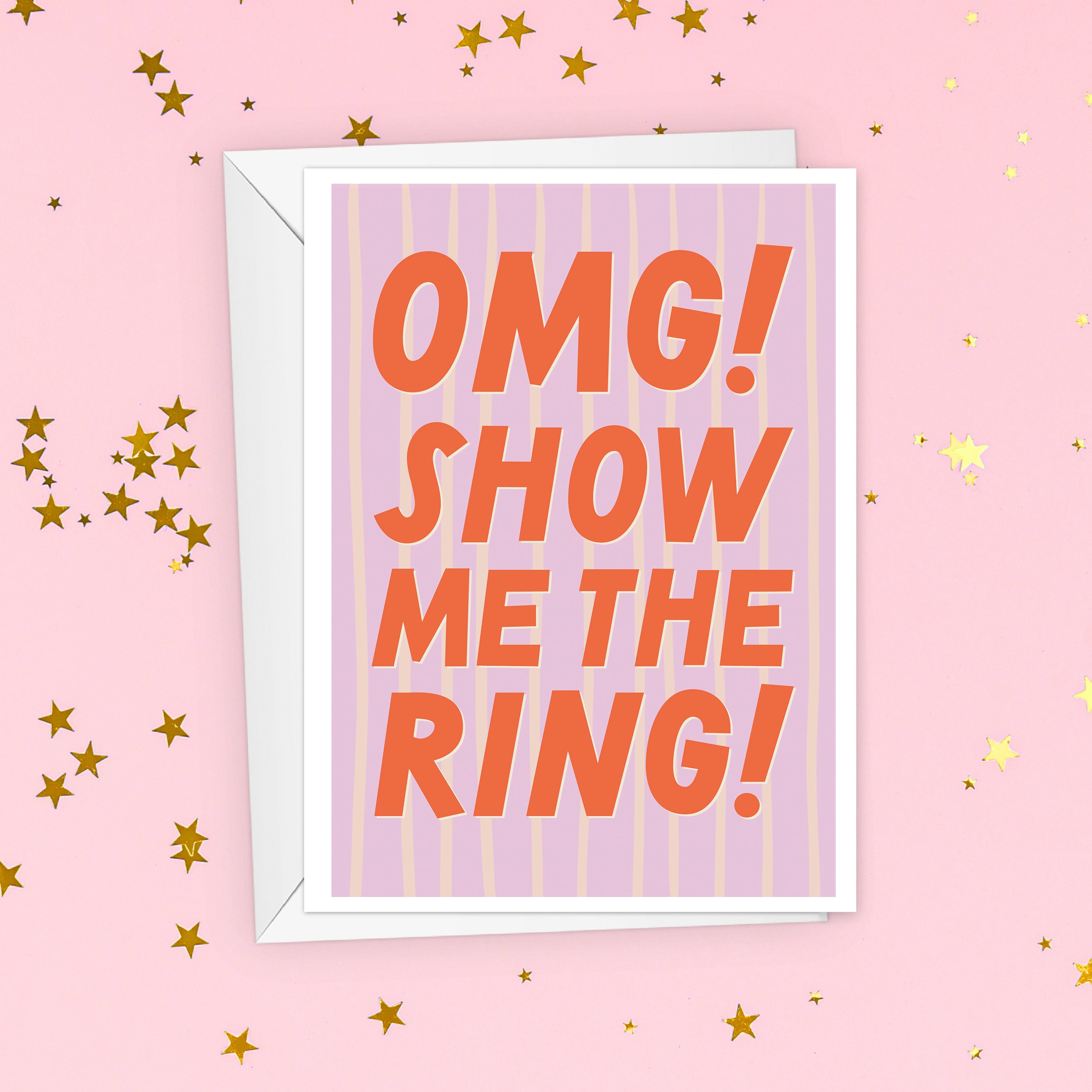 Show Me The Ring Funny Engagement Card For Friend