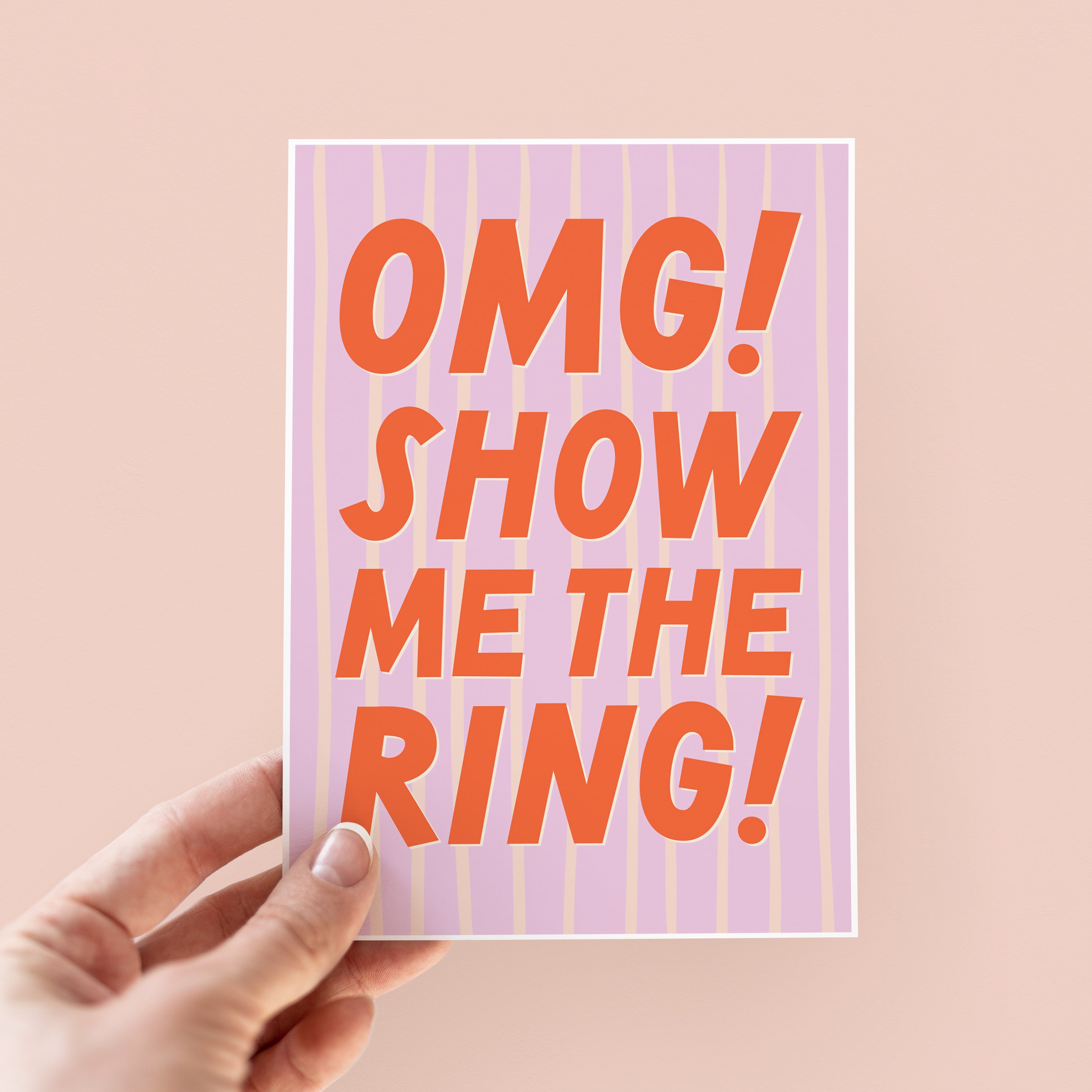Show Me The Ring Funny Engagement Card For Friend