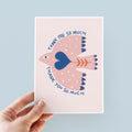 Scandi Bird Thank You Card