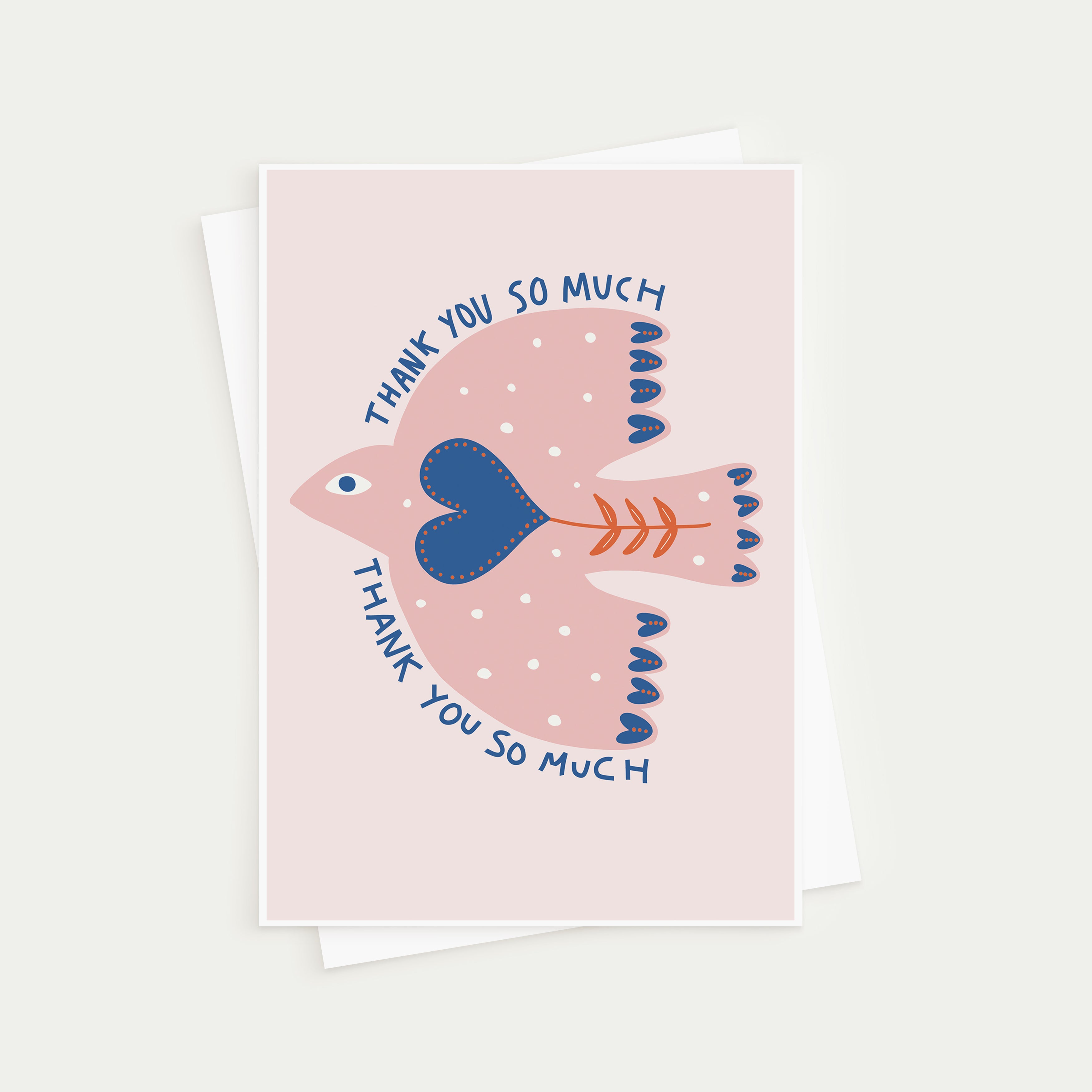Scandi Bird Thank You Card