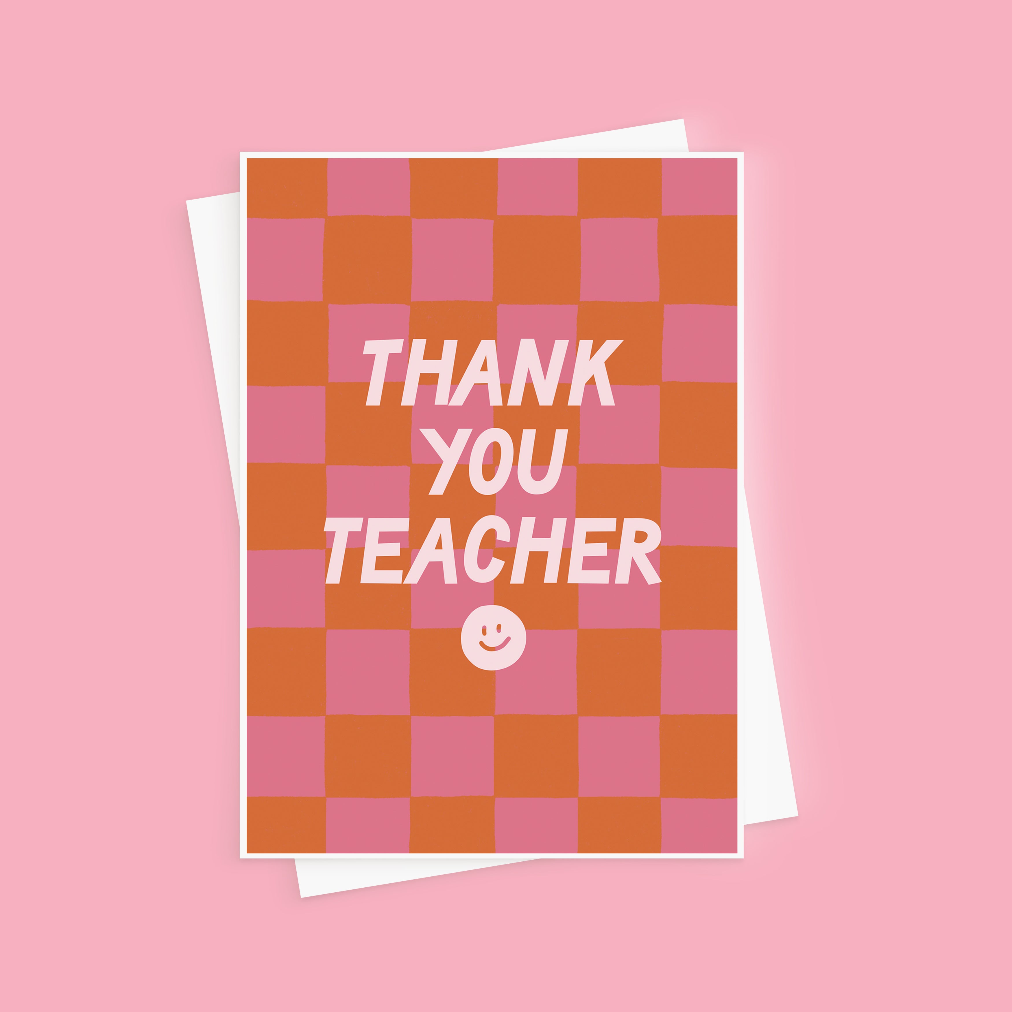 Thank You Teacher Smiley Card