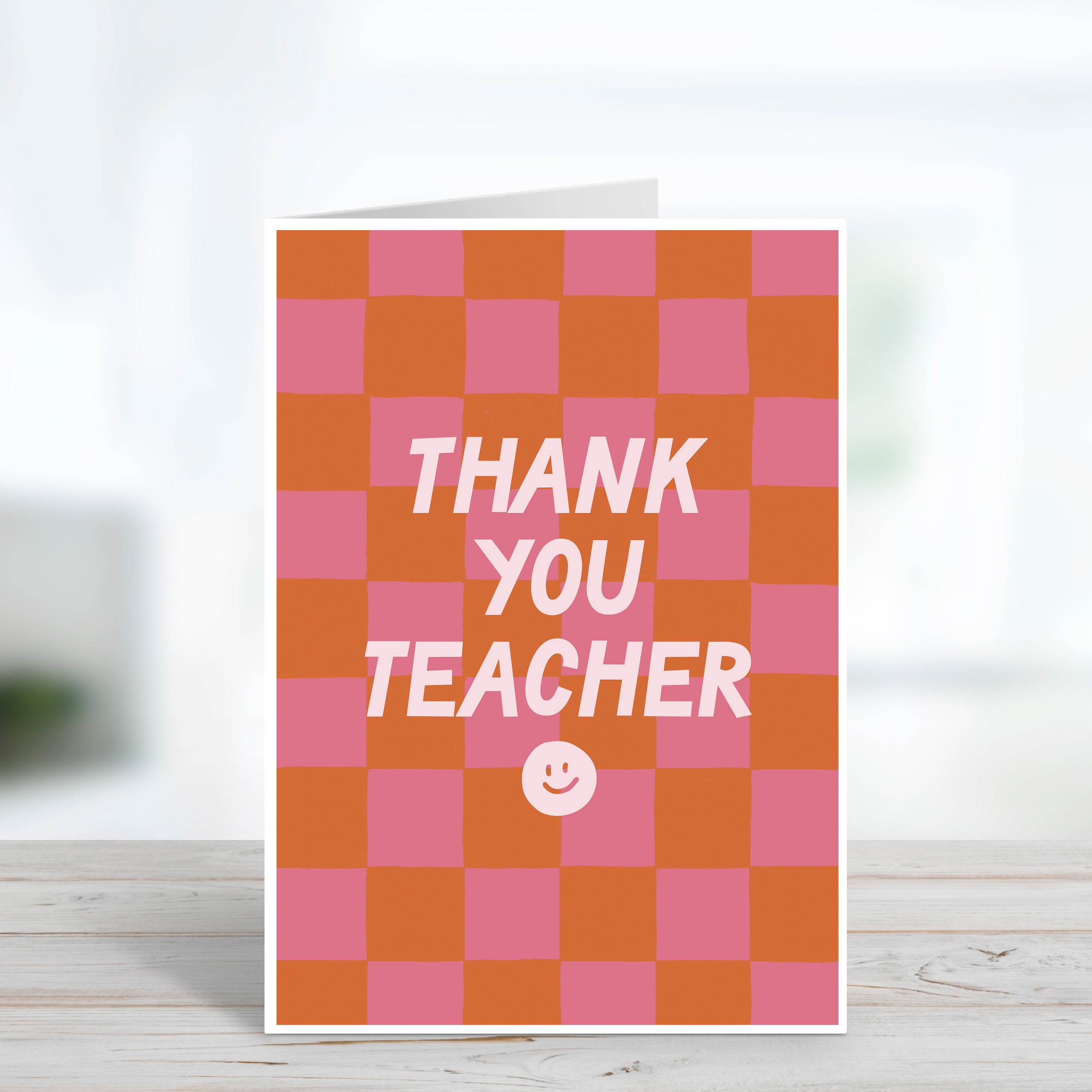 Thank You Teacher Smiley Card
