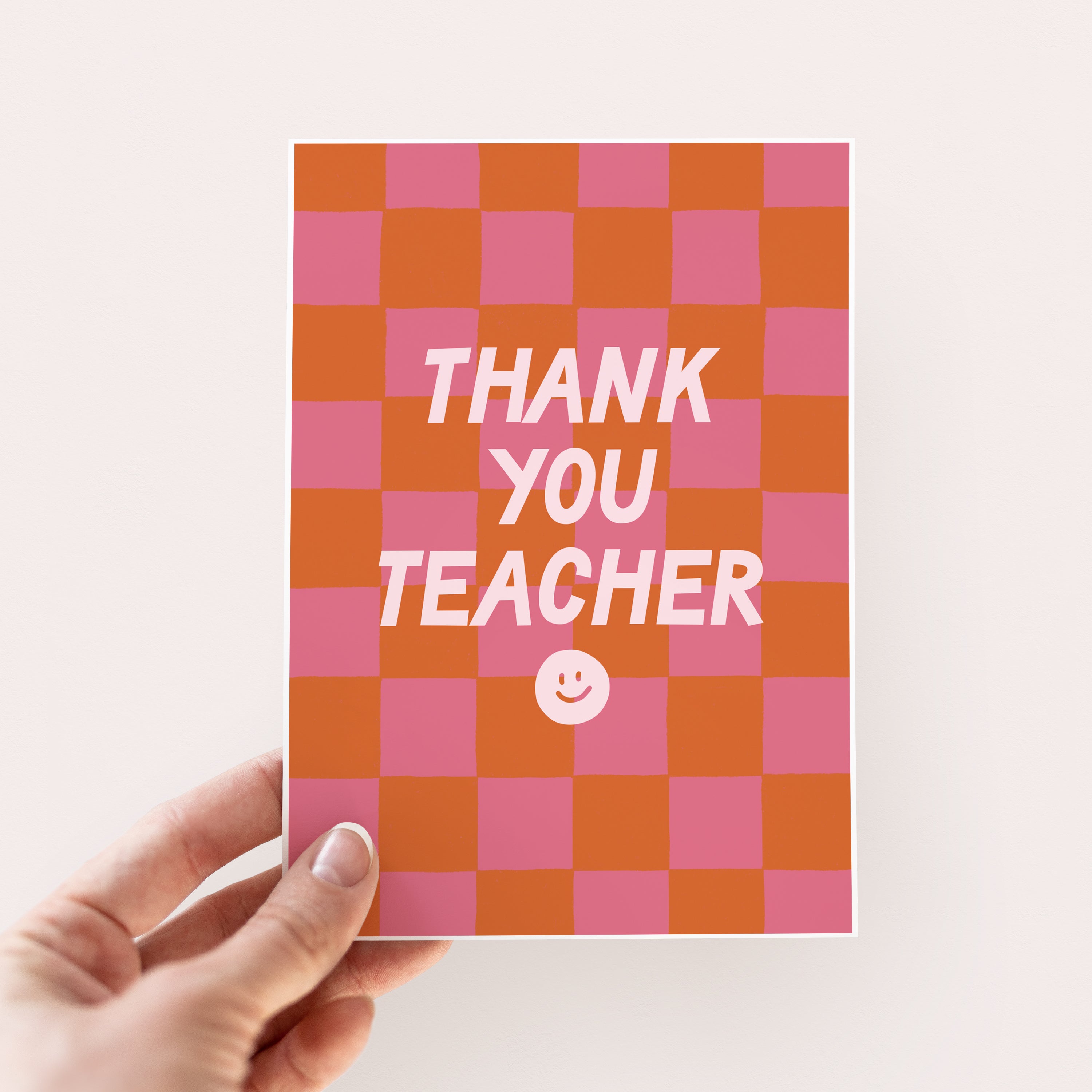 Thank You Teacher Smiley Card