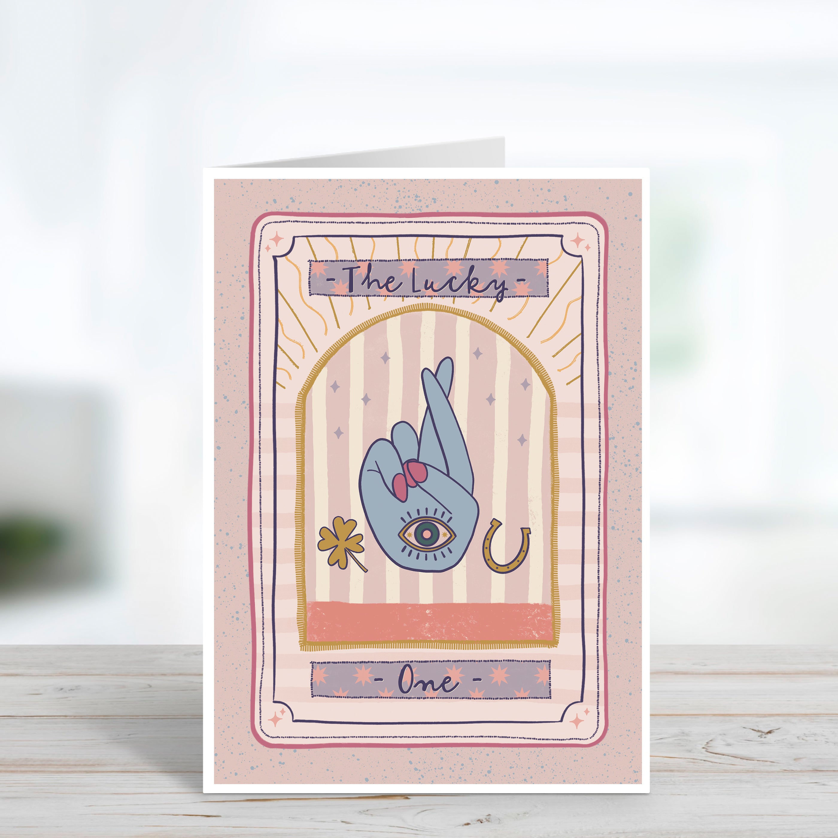 The Lucky One Tarot Style Good Luck Card