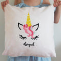 Personalised Unicorn Cushion Gift For Girls