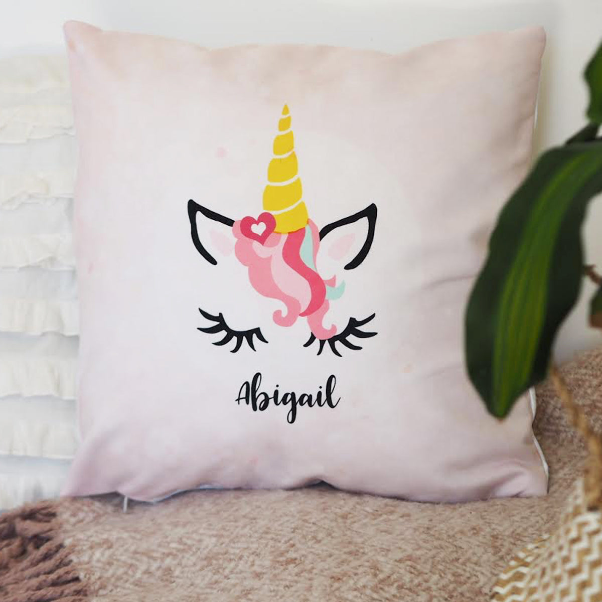 Personalised Unicorn Cushion Gift For Girls