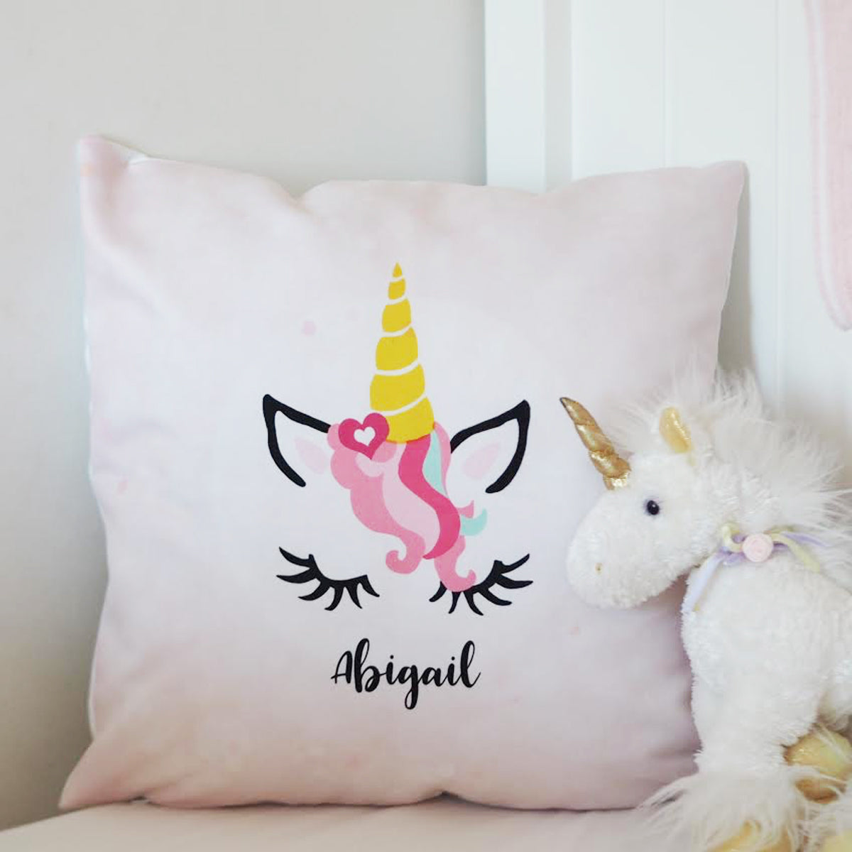 Personalised Unicorn Cushion Gift For Girls