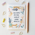Welcome To The World Personalised New Baby Card