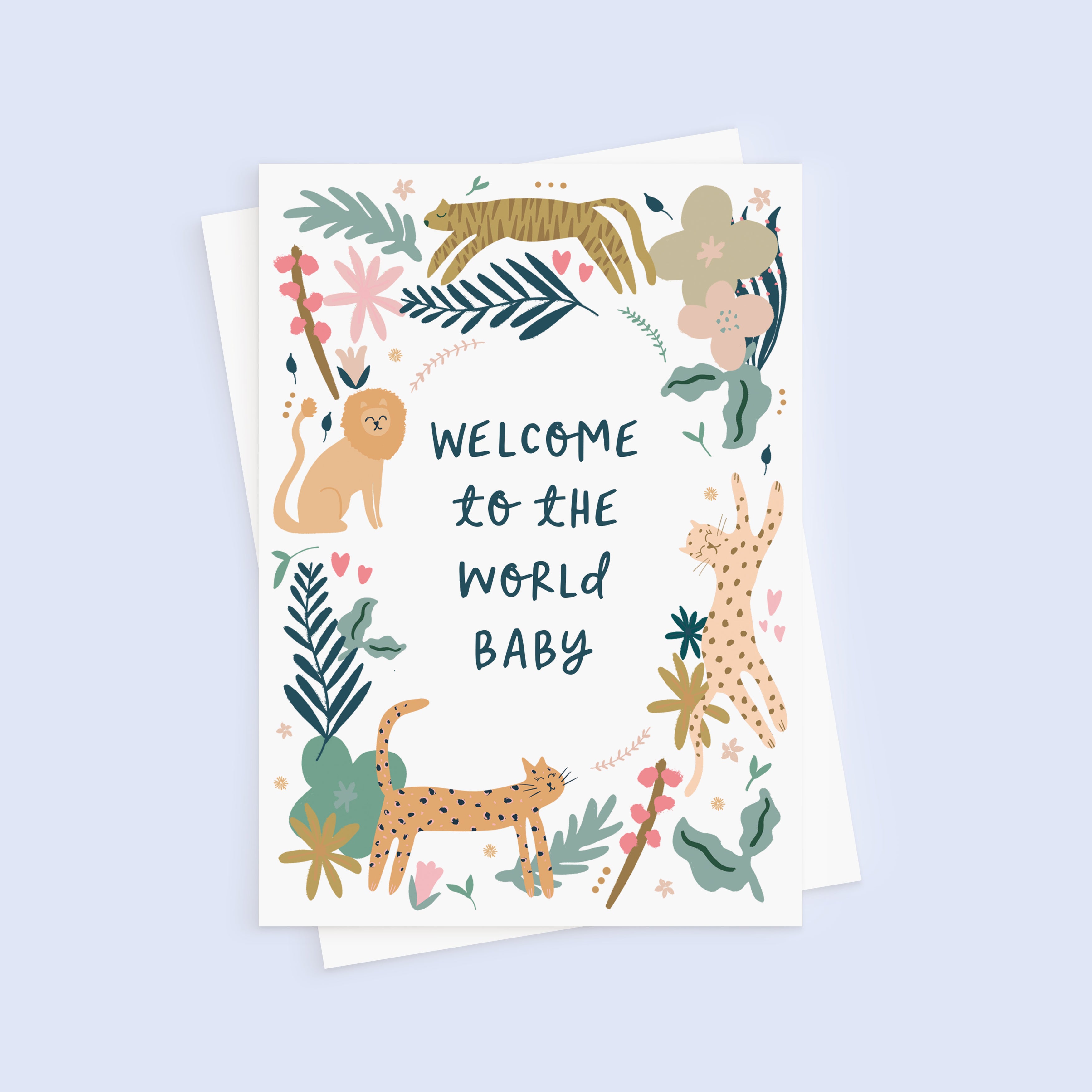 Welcome To The World Personalised New Baby Card