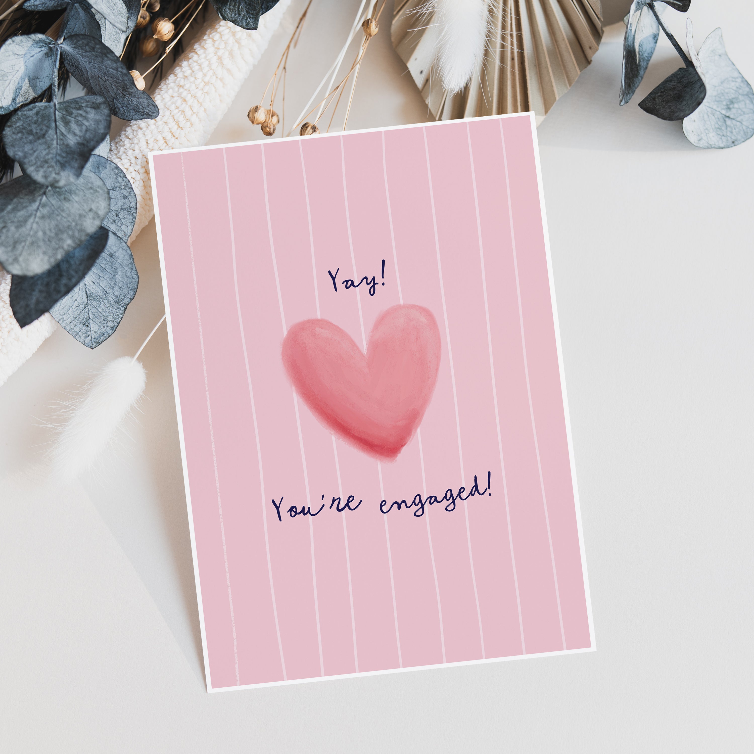 Yay You're Engaged Cute Engagement Congratulations Card For Couple