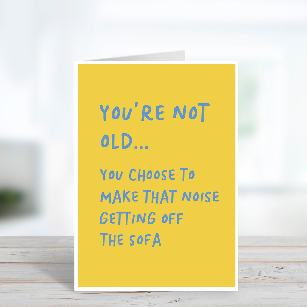 Funny Noises Birthday Card For Middle Age